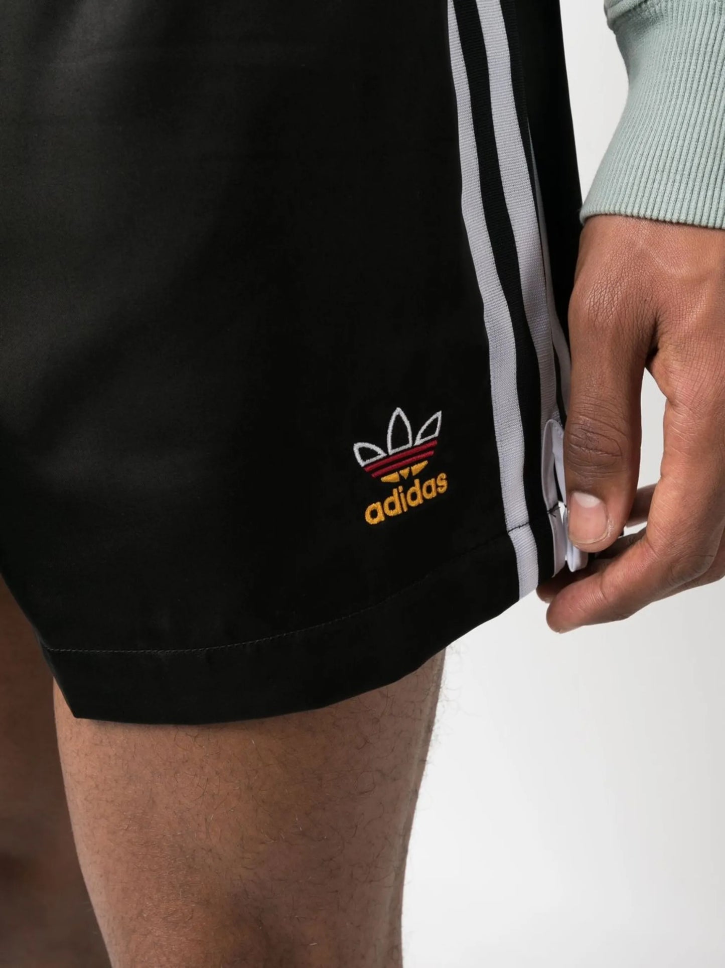 striped running shorts