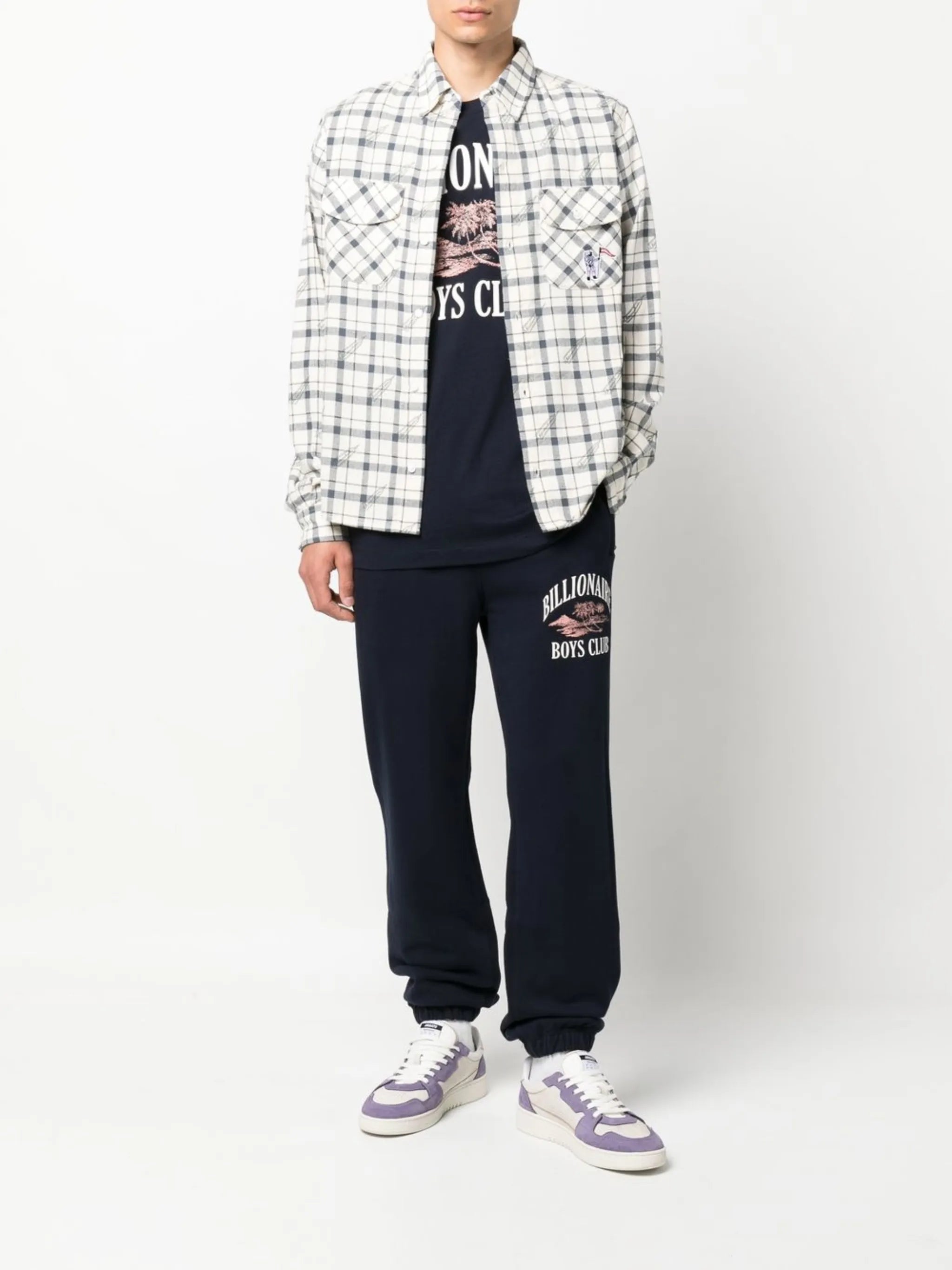checked long-sleeve shirt