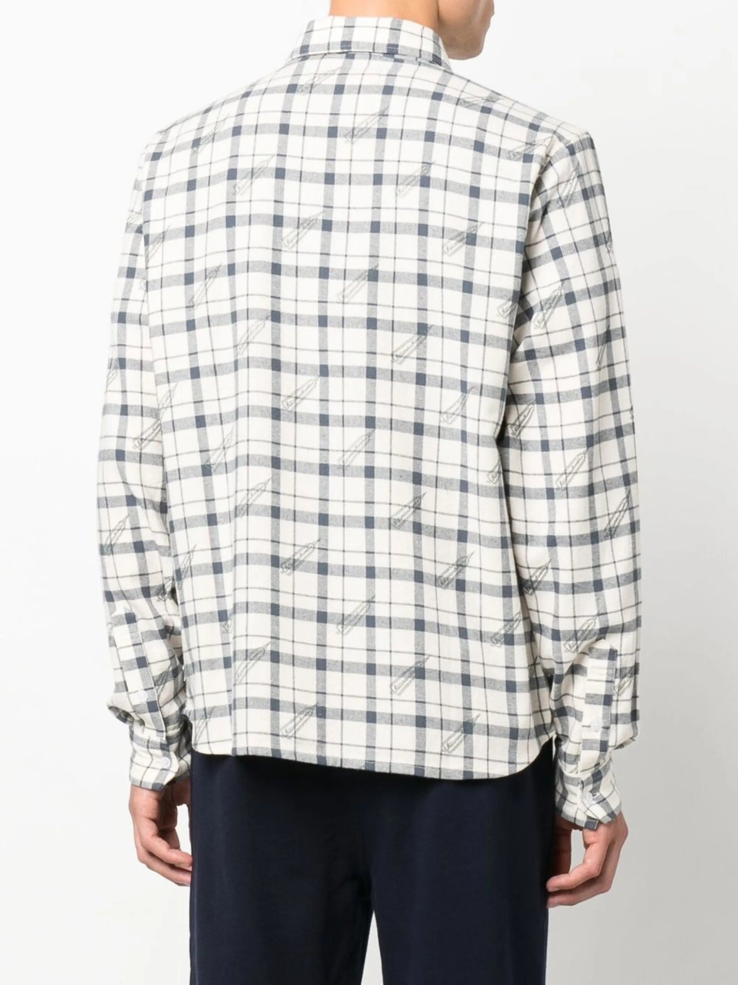 checked long-sleeve shirt