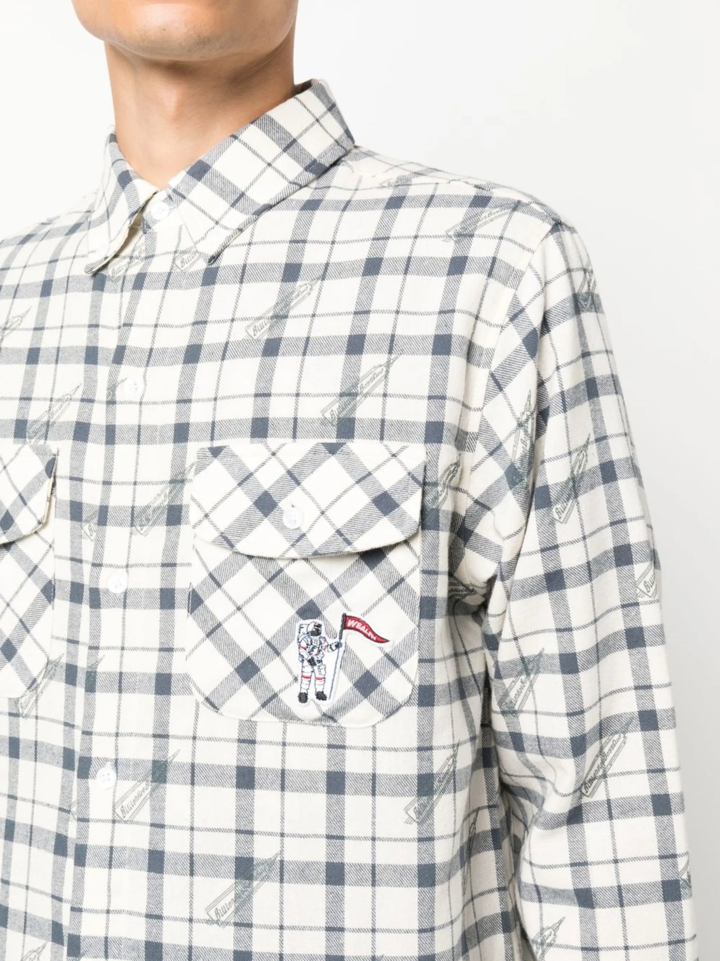 checked long-sleeve shirt