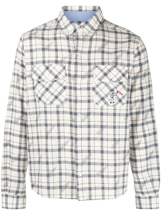 checked long-sleeve shirt