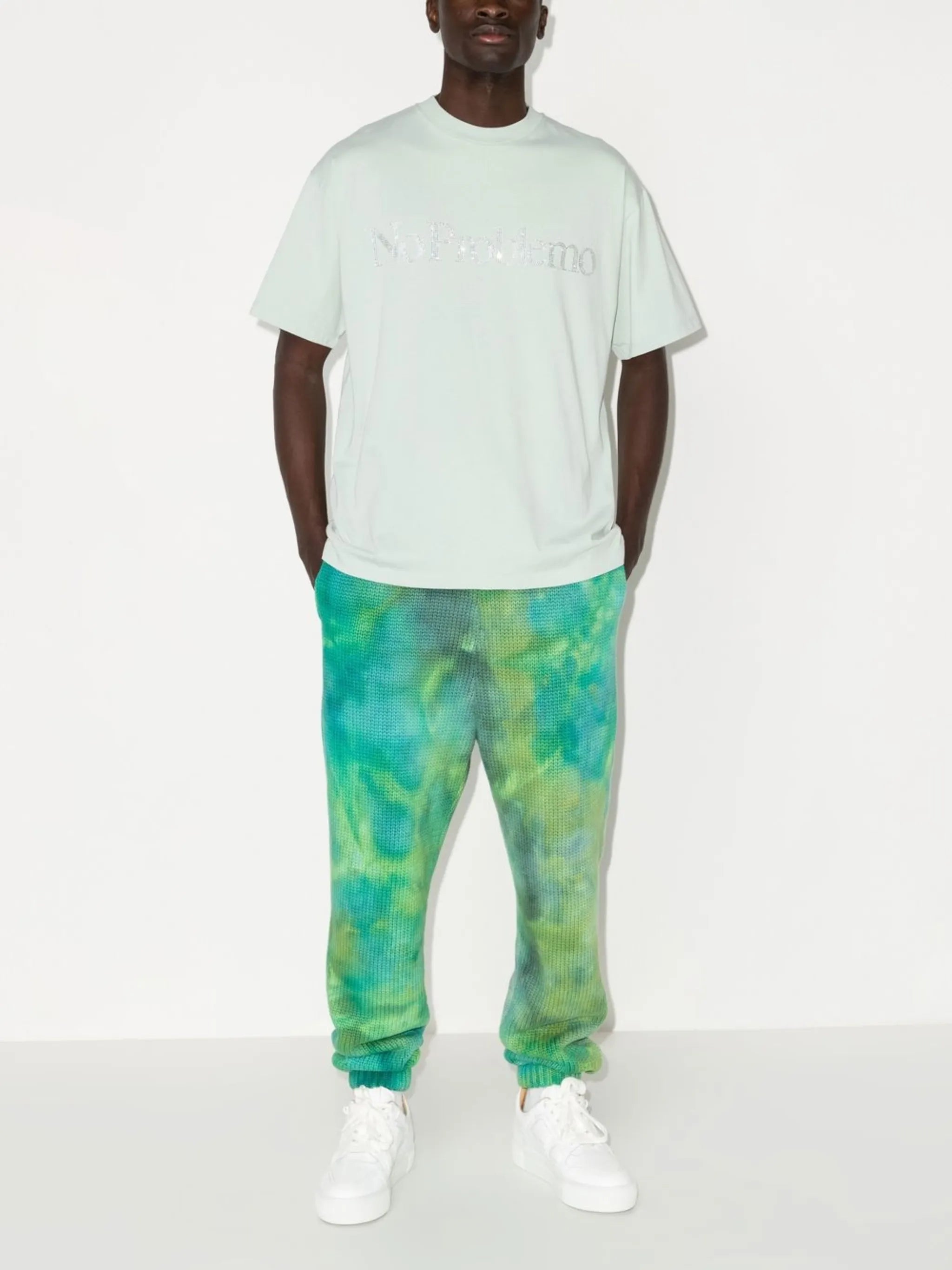 rhinestone-embellished No Problemo T-shirt