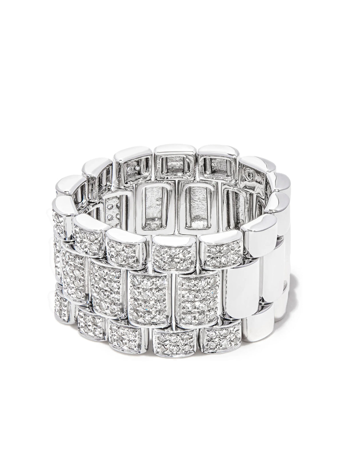 18K white gold diamond ring