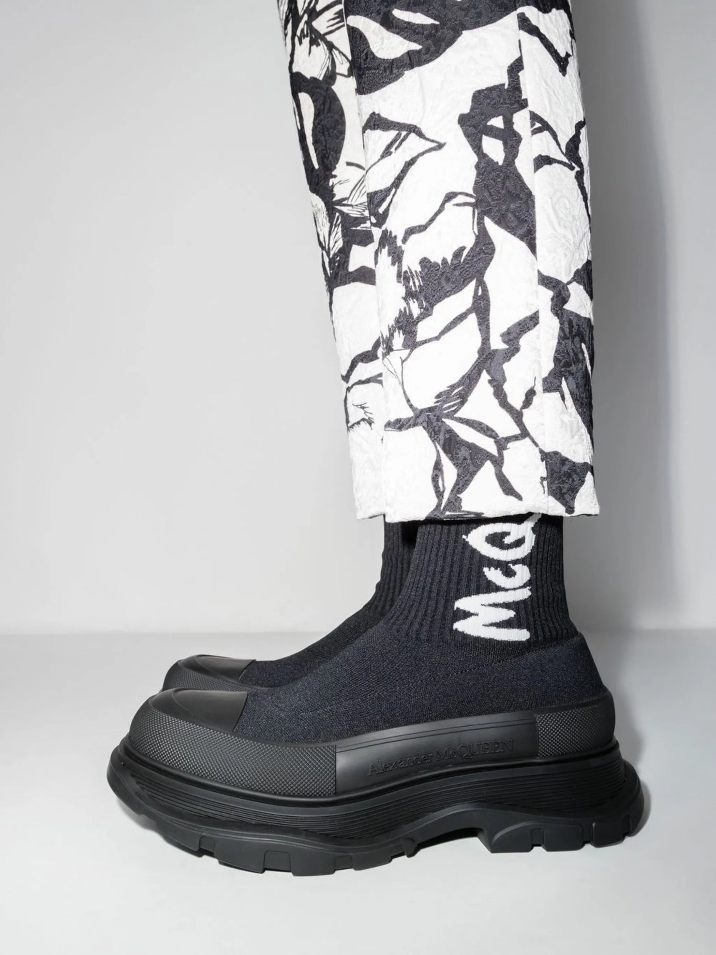 Tread sock-style boots