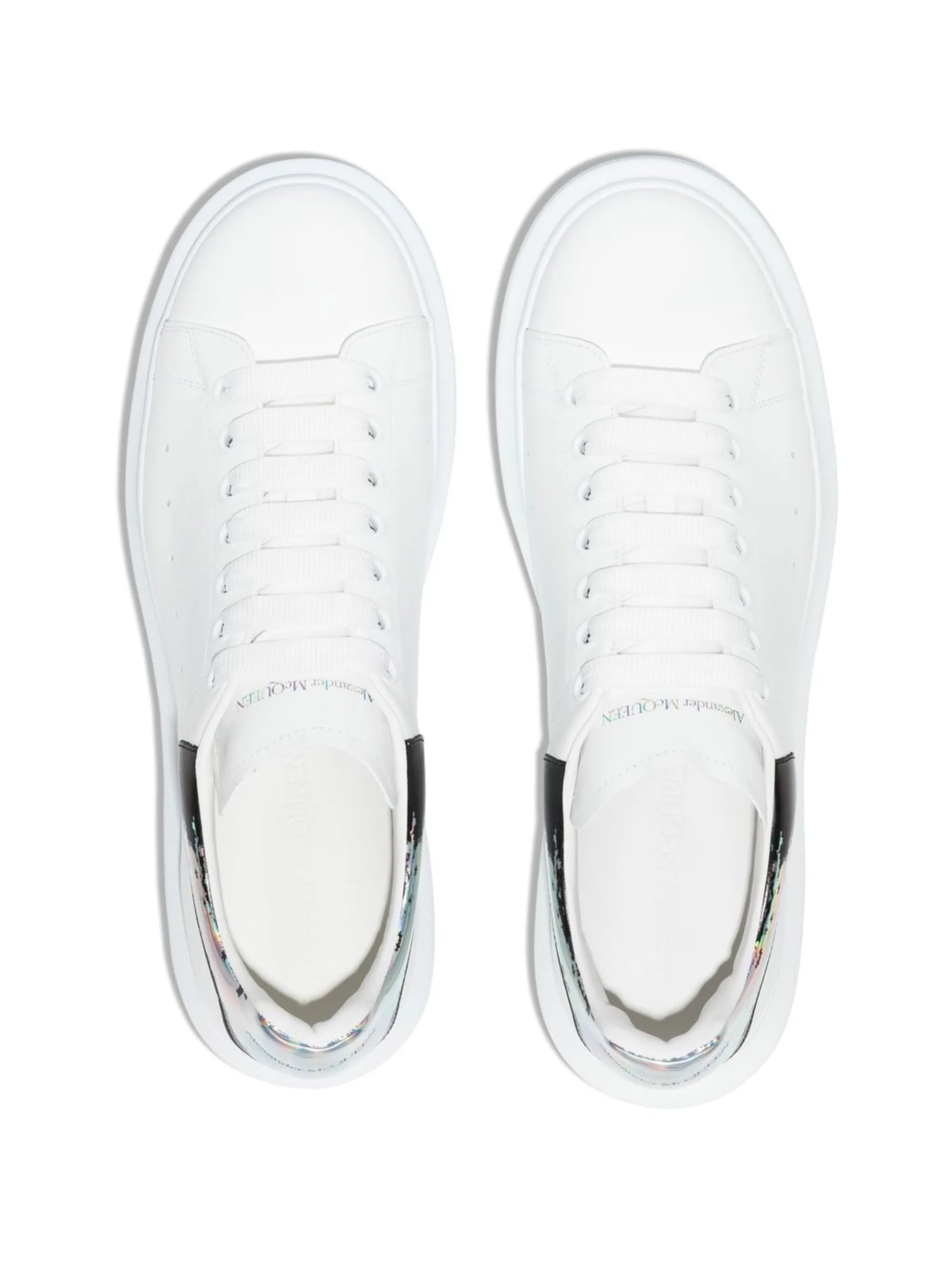 Oversized lace-up low-top sneakers