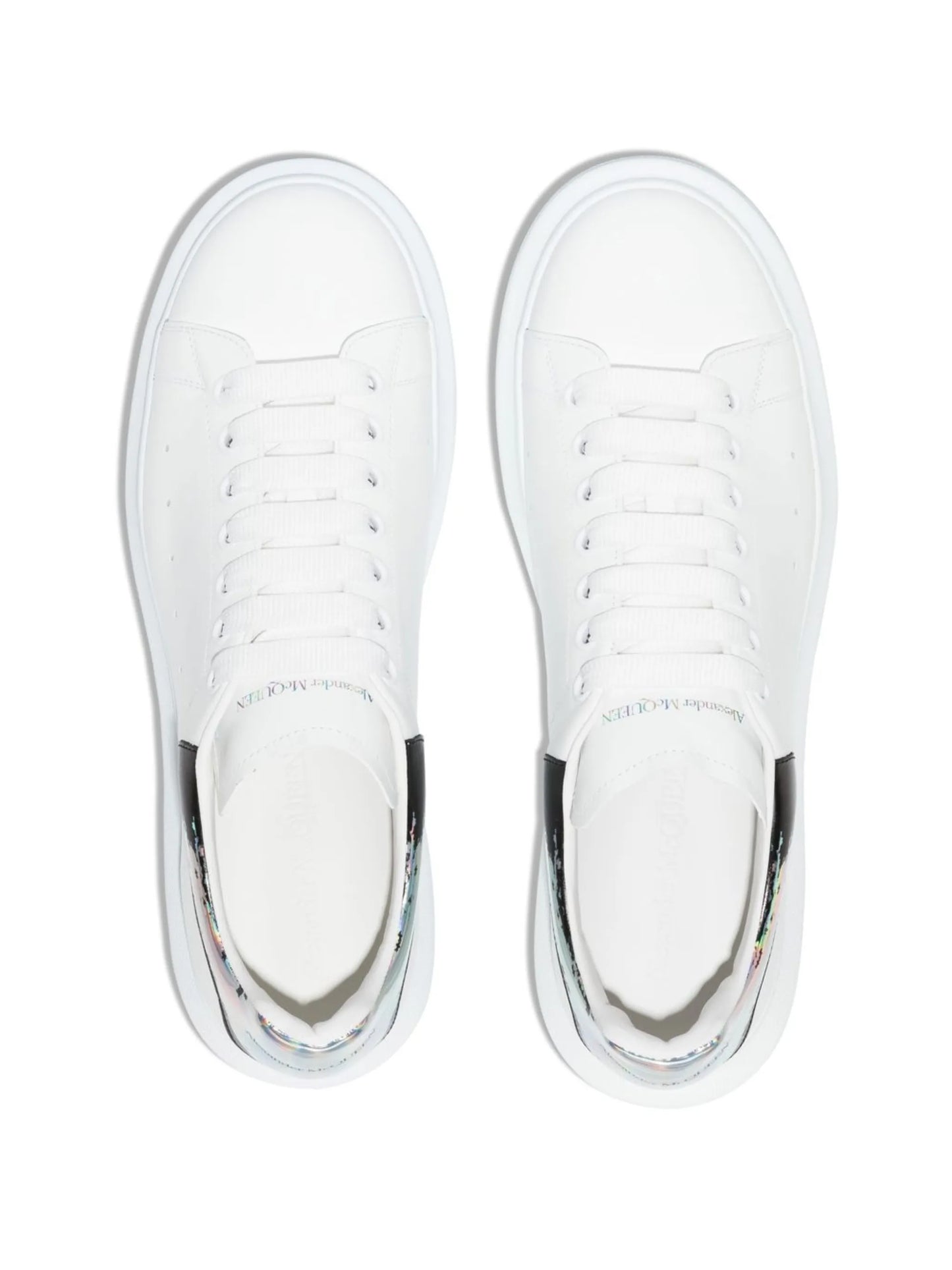 Oversized lace-up low-top sneakers
