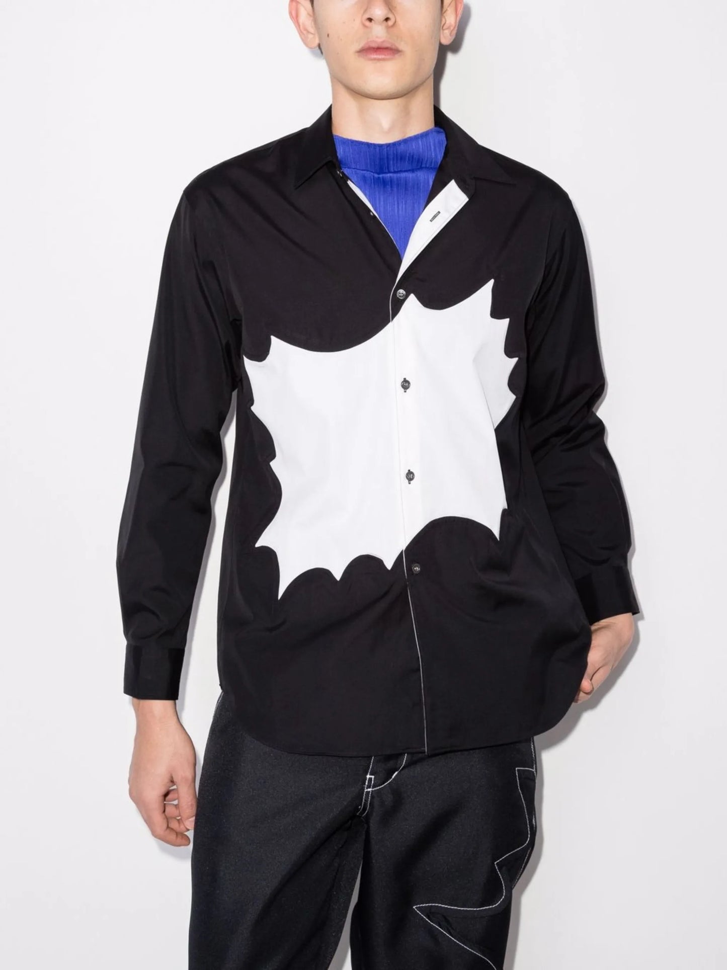 bubble speech-print shirt