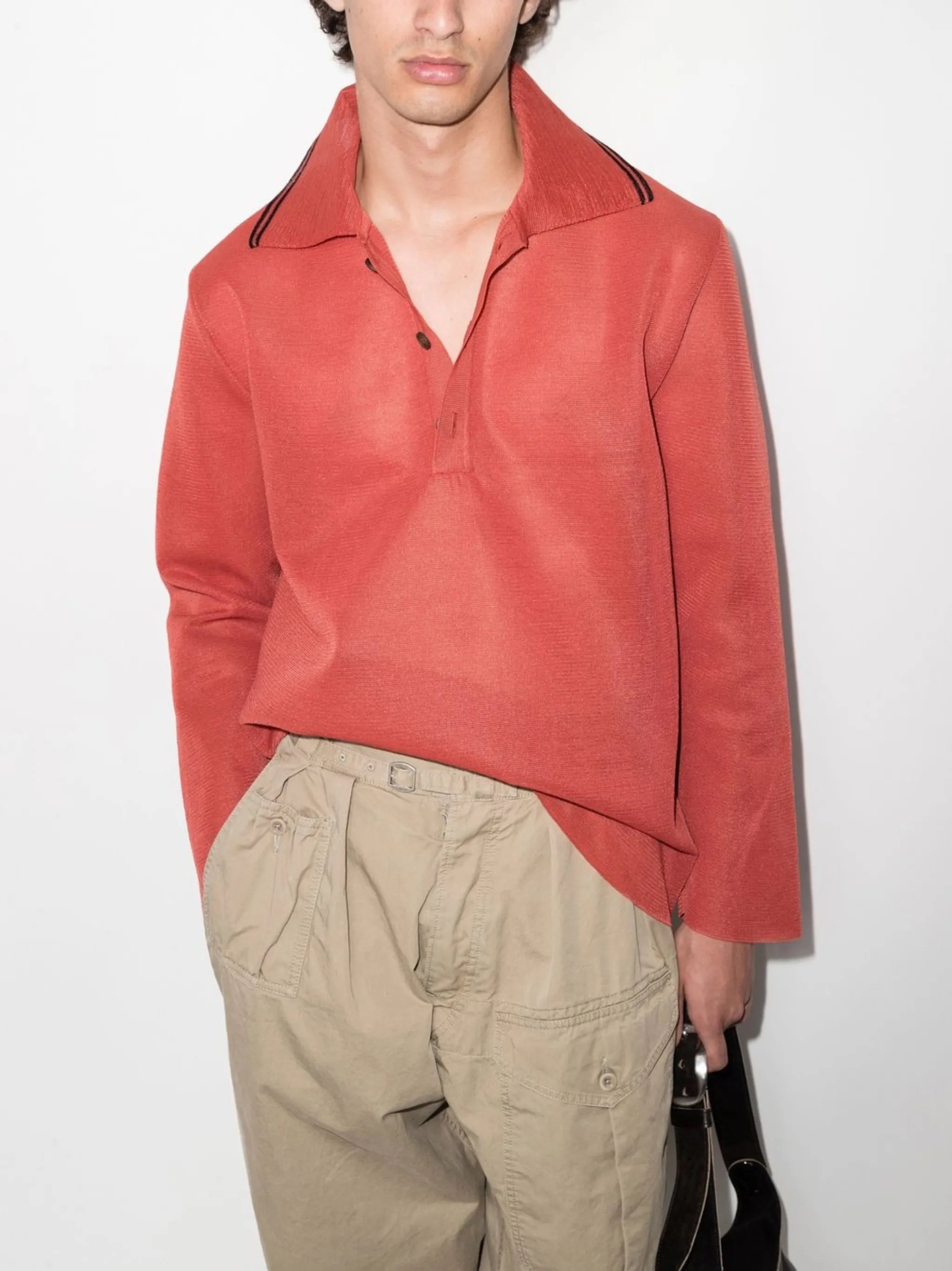 long-sleeved polo shirt