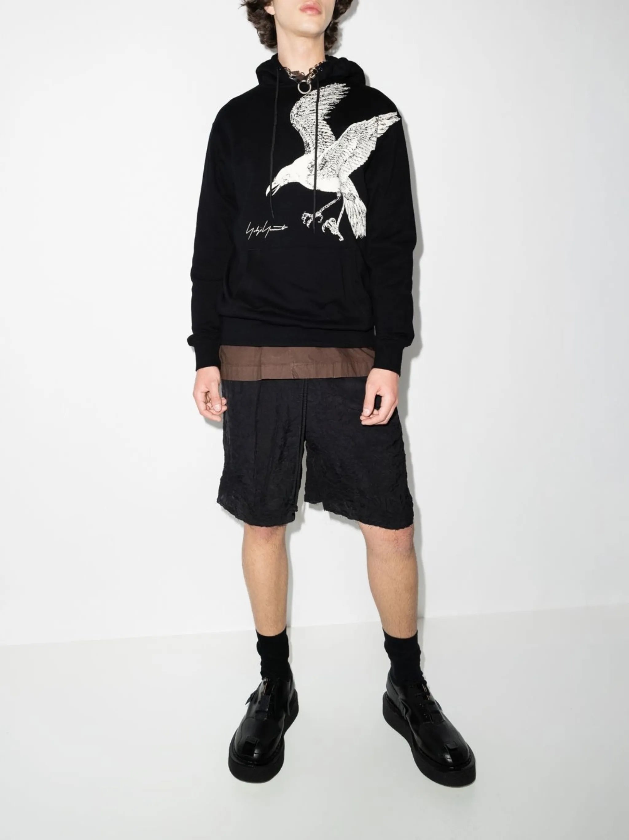 x New Era eagle-print hoodie