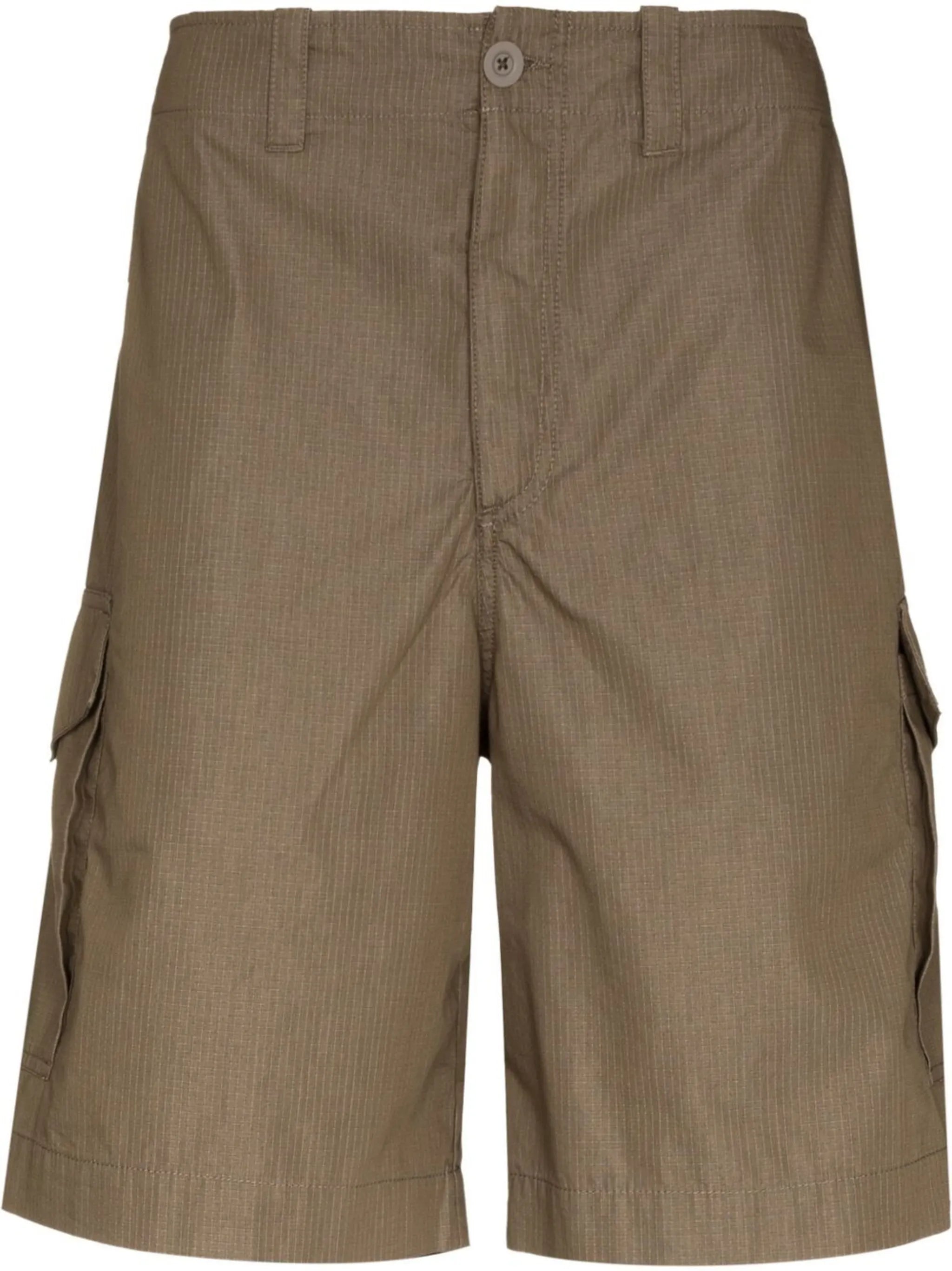 fine-check cargo shorts