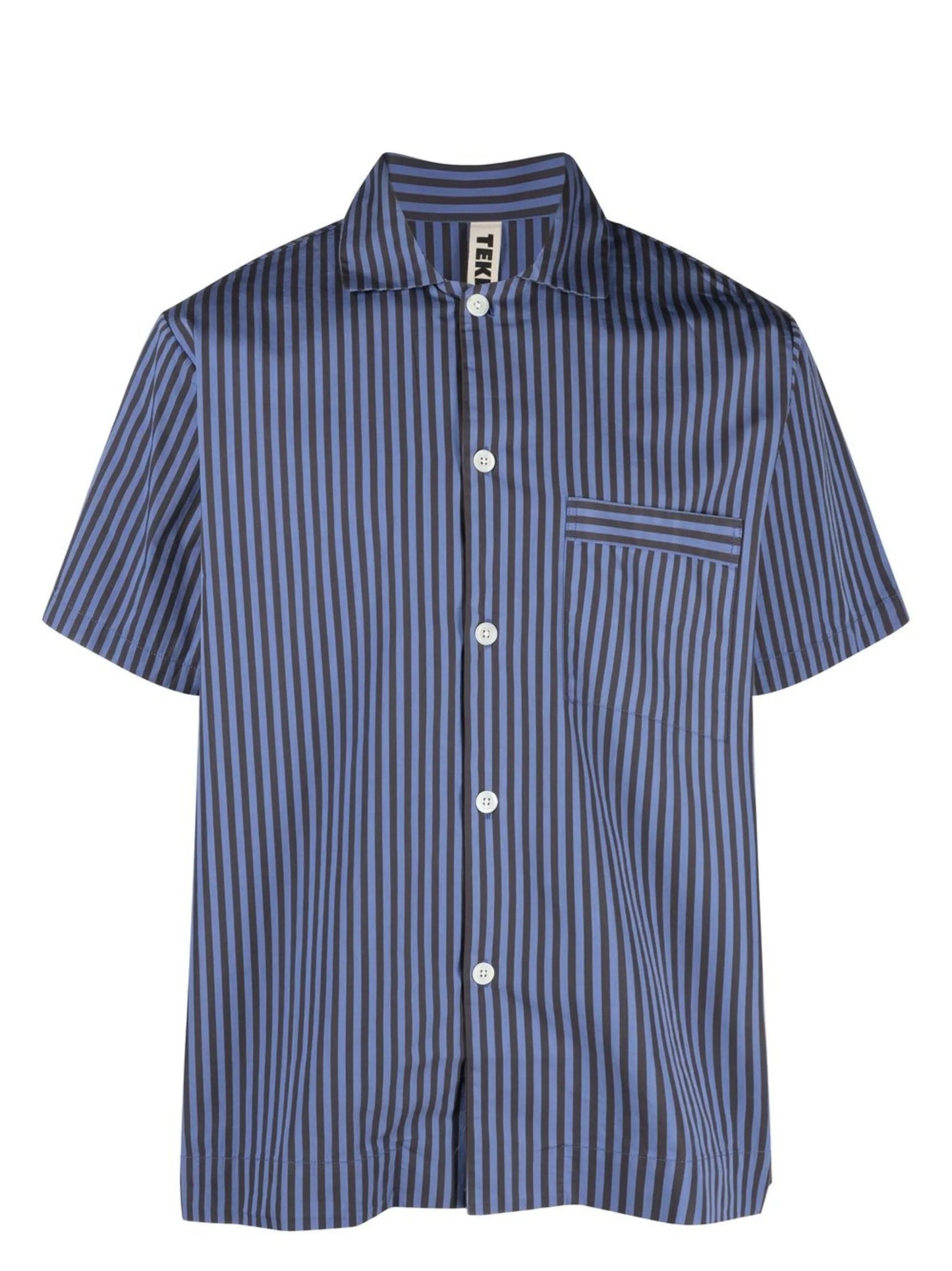 striped organic-cotton pyjama shirt