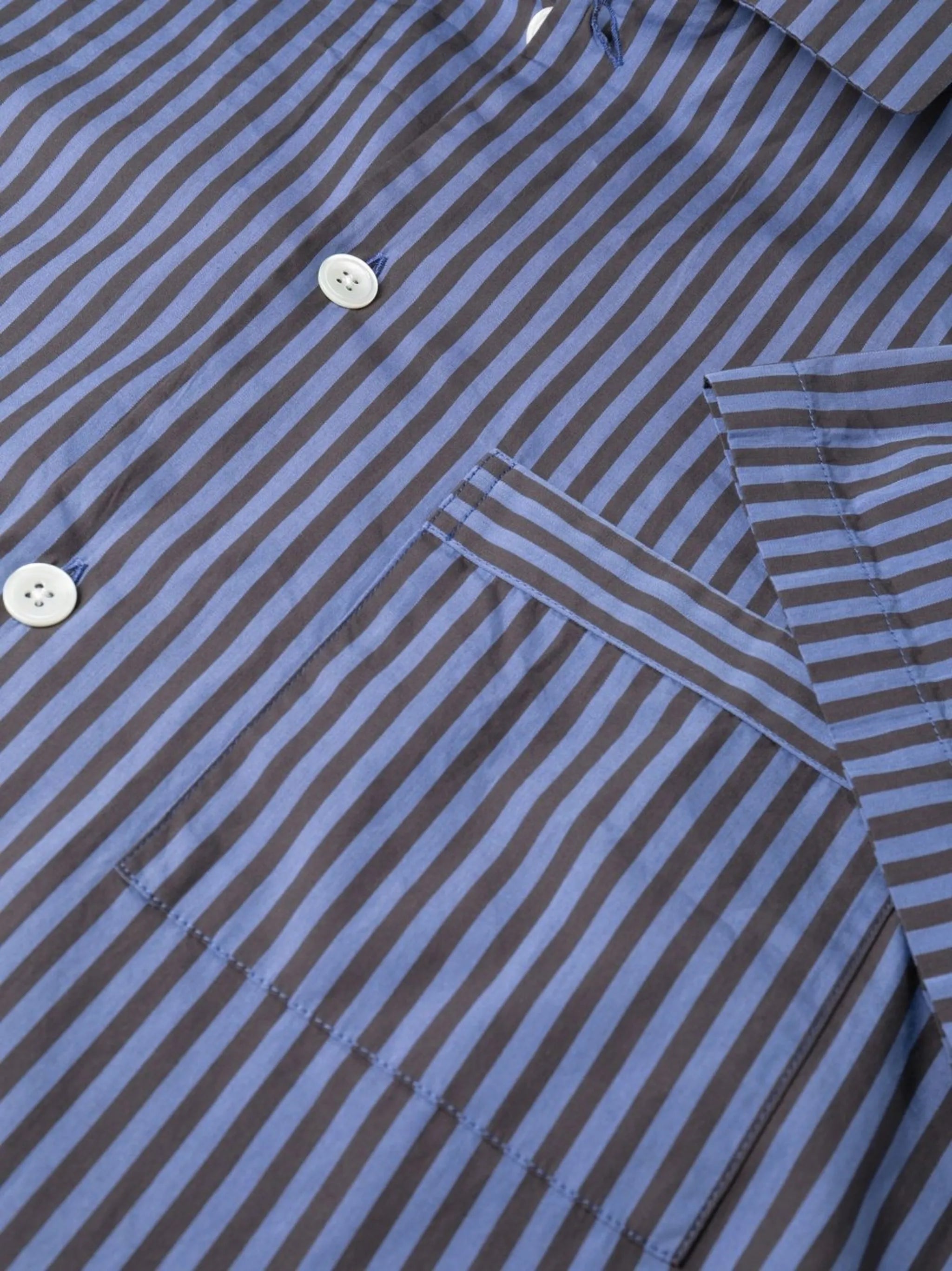 striped organic-cotton pyjama shirt