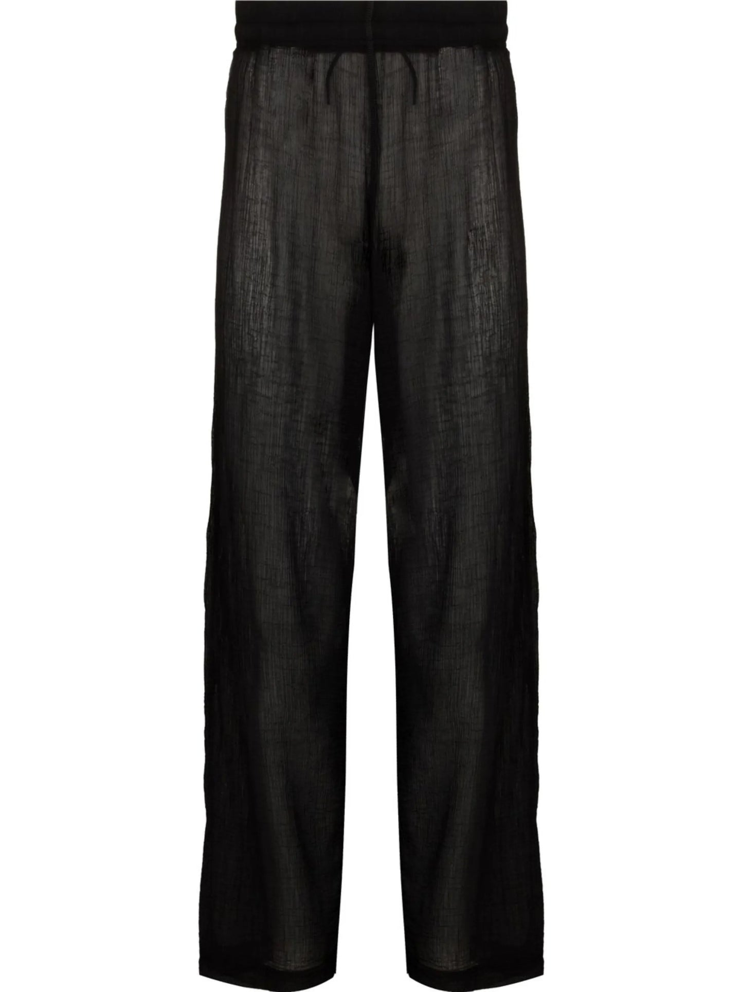semi-sheer loose-fit trousers