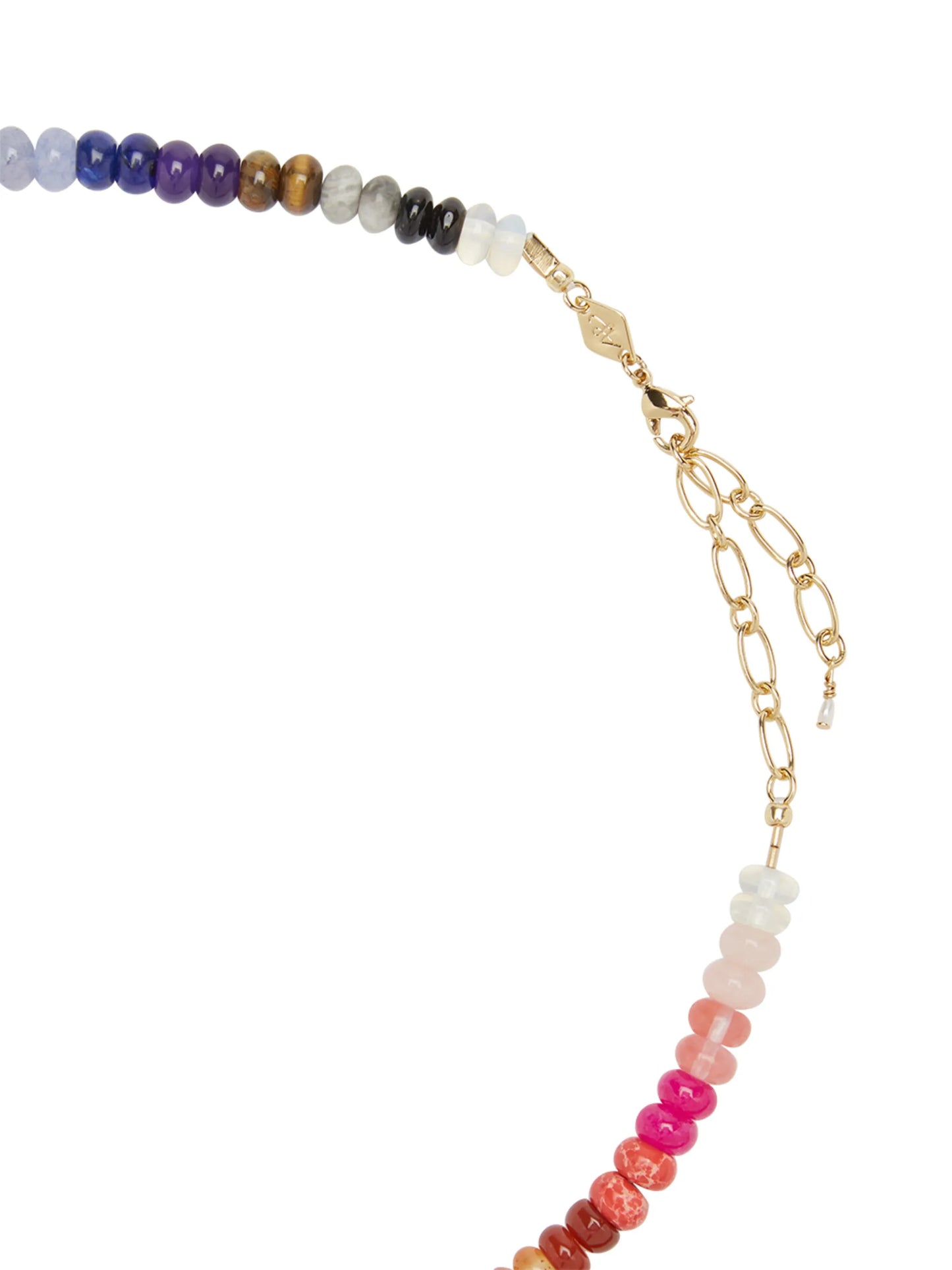 Iris Rainbow beaded necklace