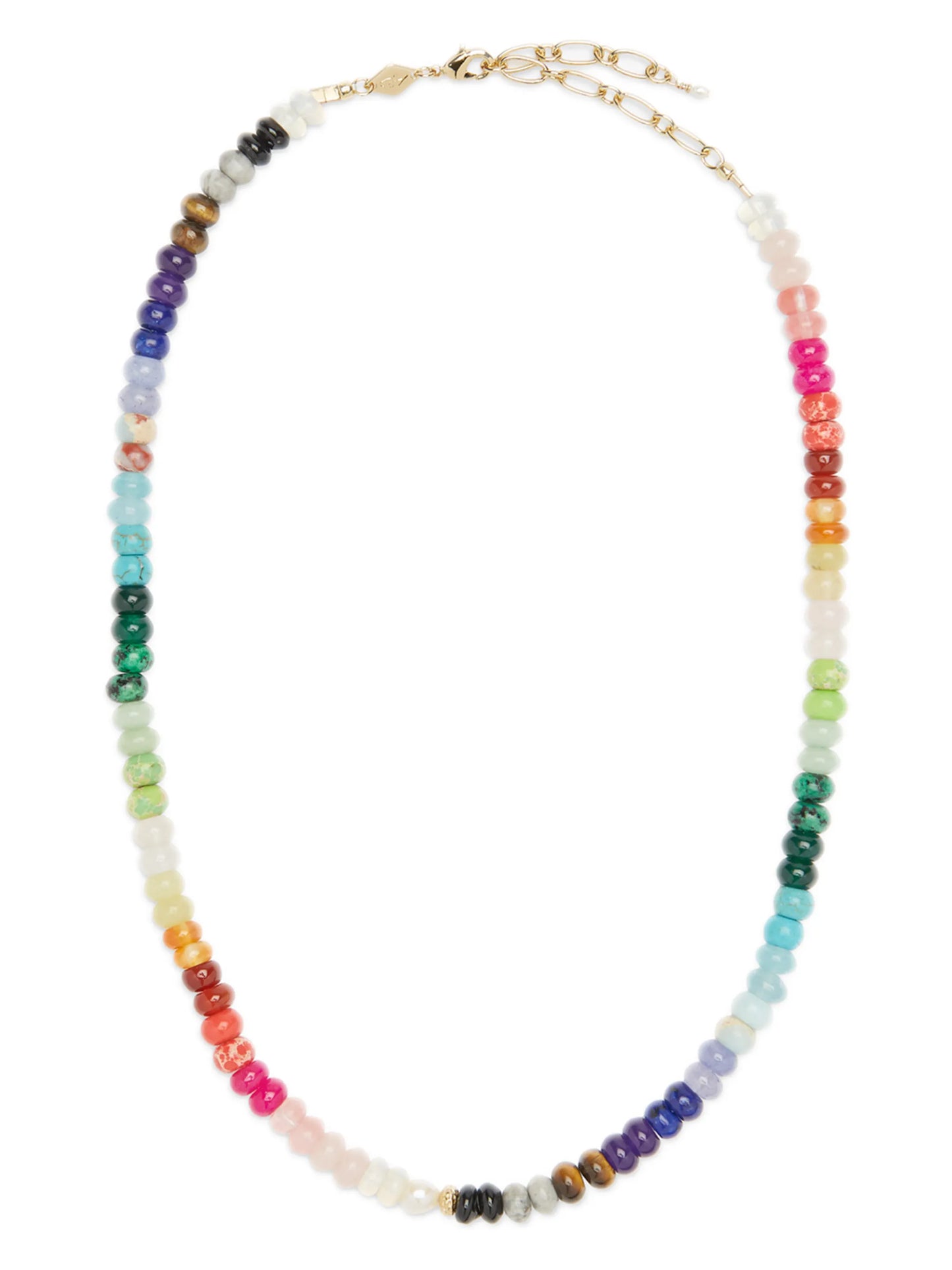 Iris Rainbow beaded necklace