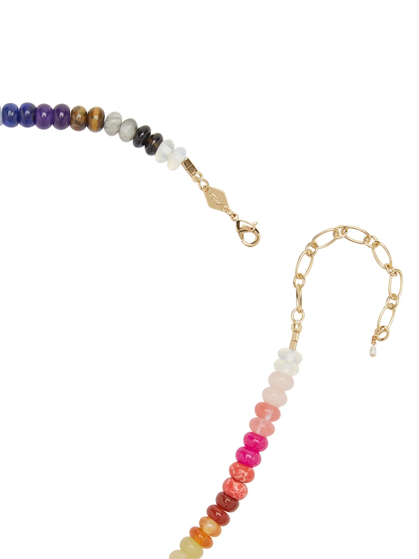 Iris Rainbow beaded necklace
