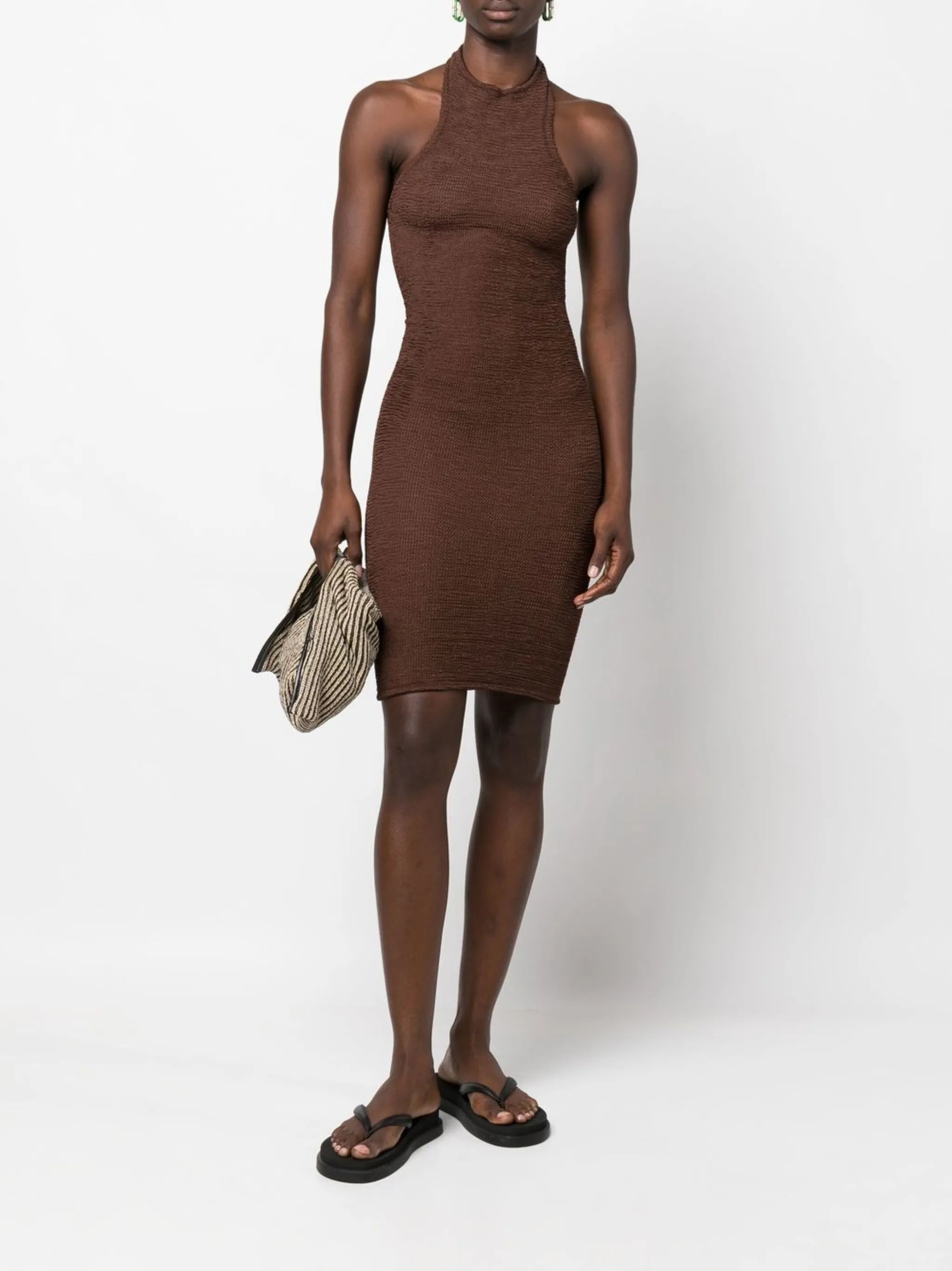 Polly halterneck knit dress