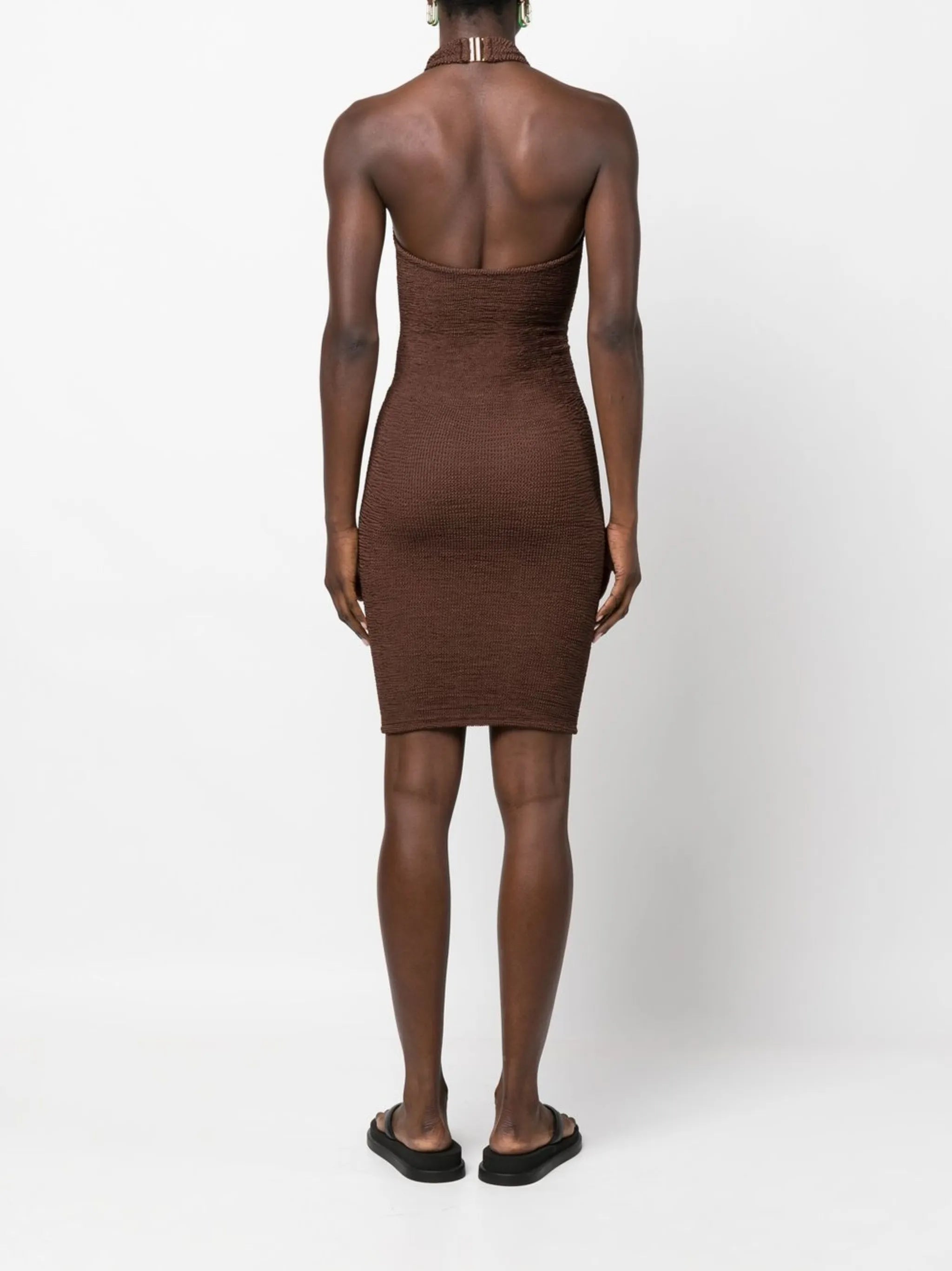 Polly halterneck knit dress
