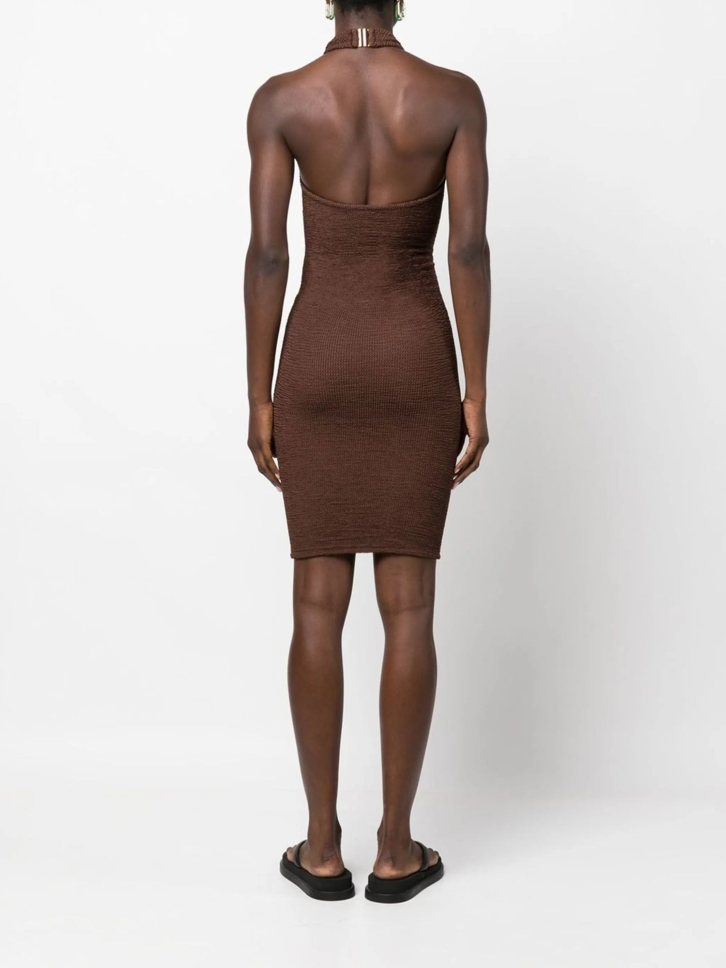 Polly halterneck knit dress