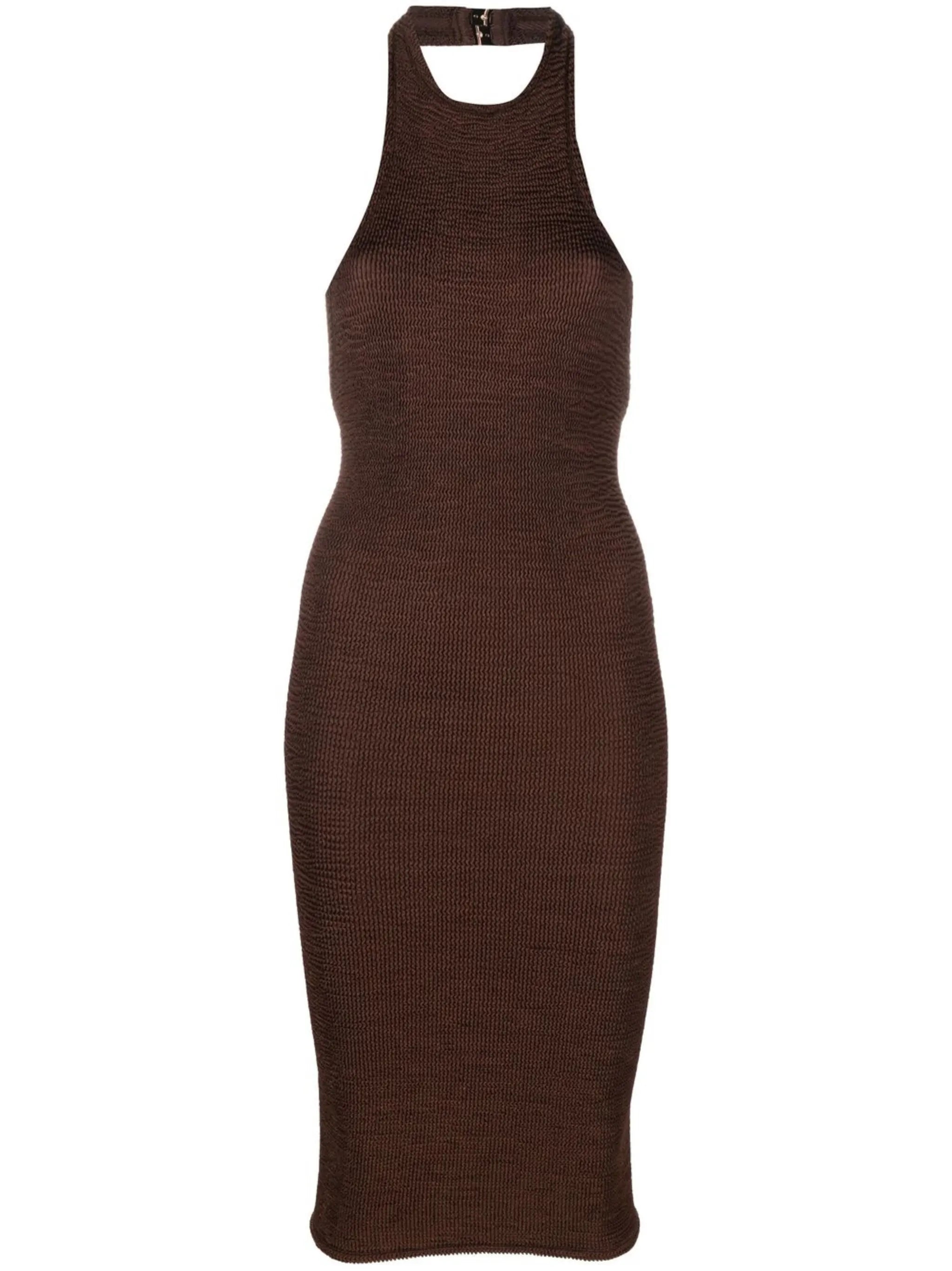 Polly halterneck knit dress