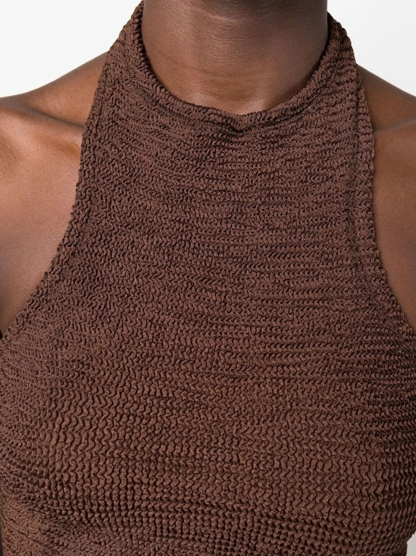 Polly halterneck knit dress