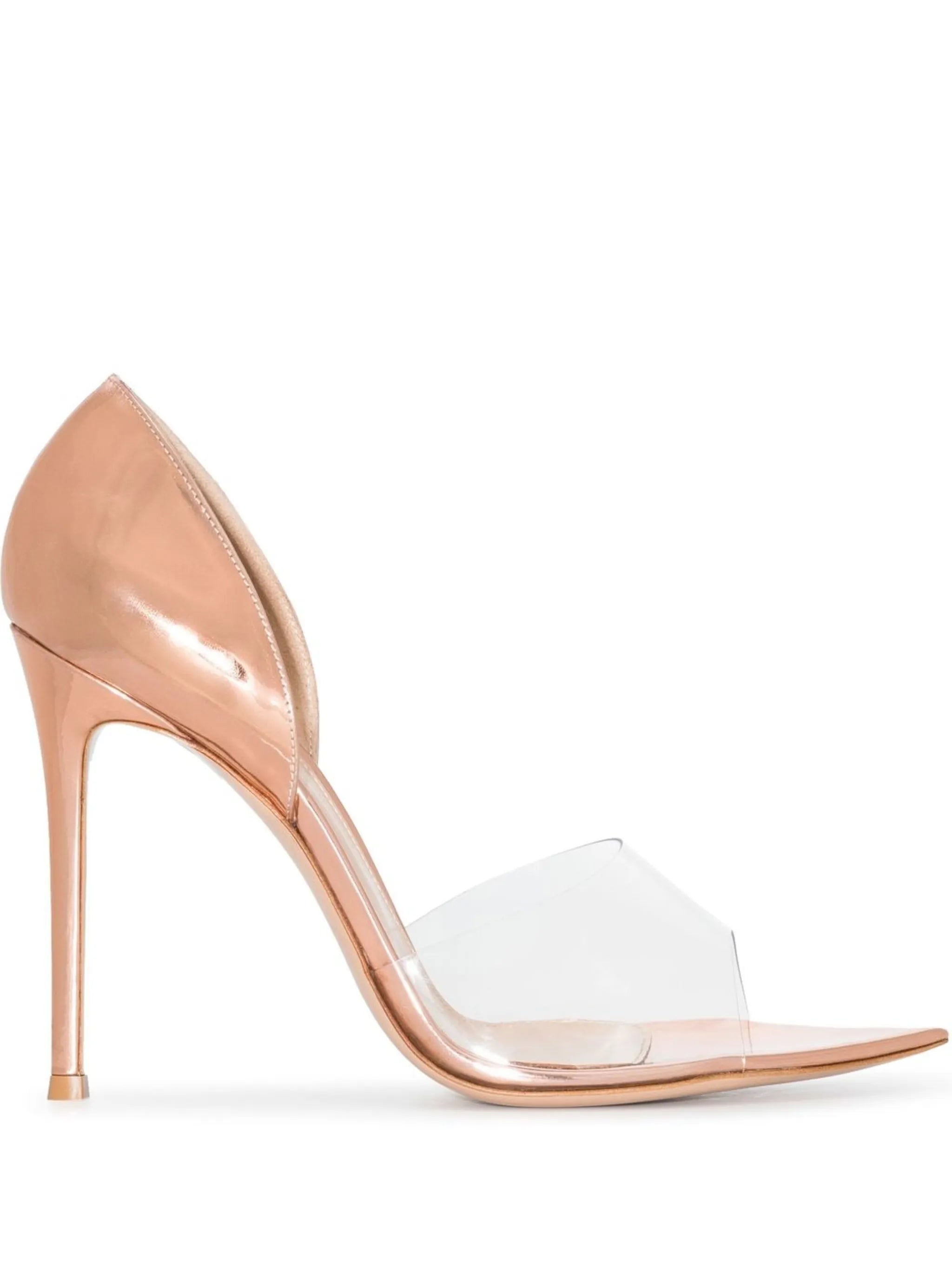 Bree 115mm PVC metallic sandals