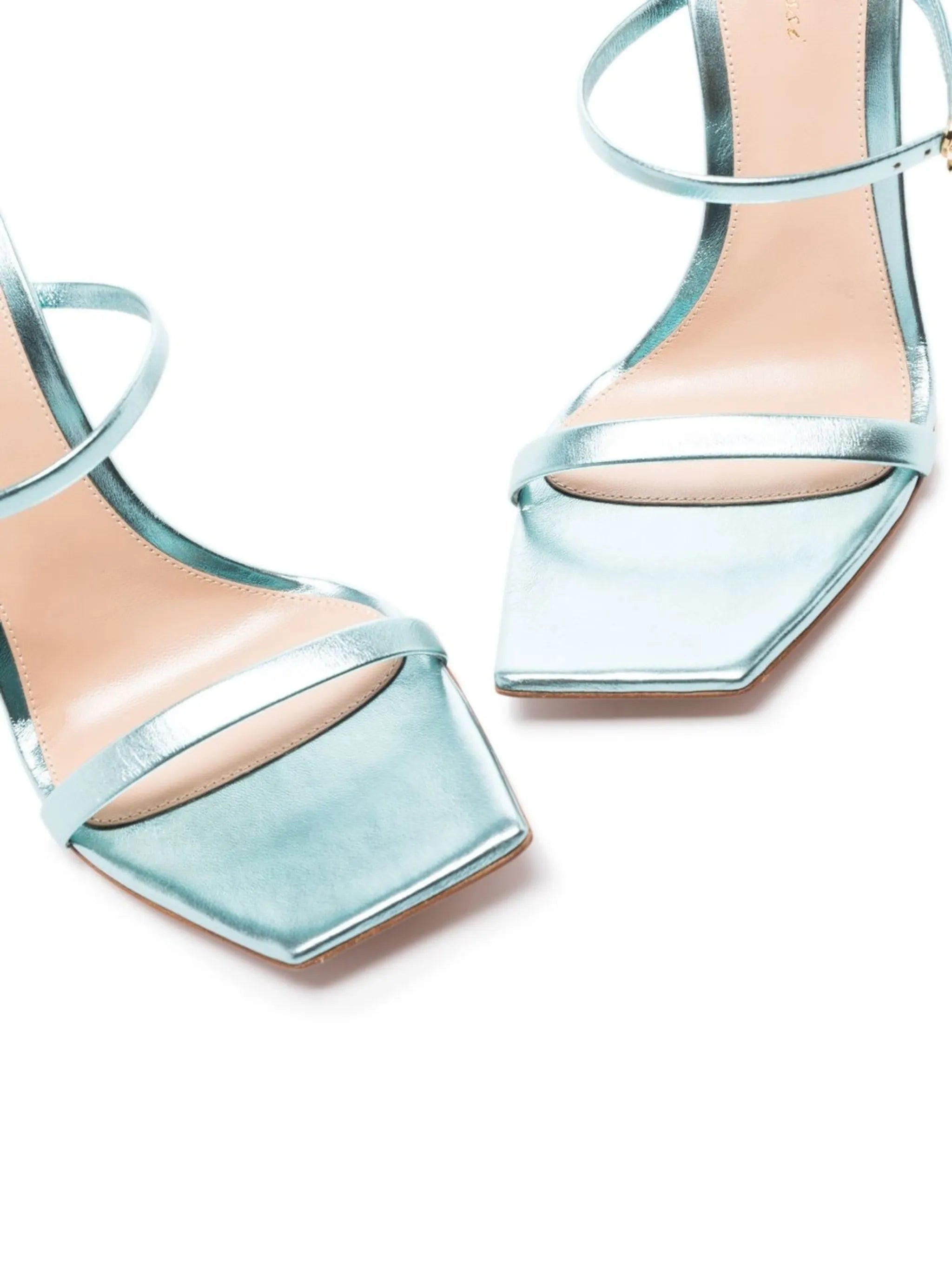 triple-strap high-heel sandals