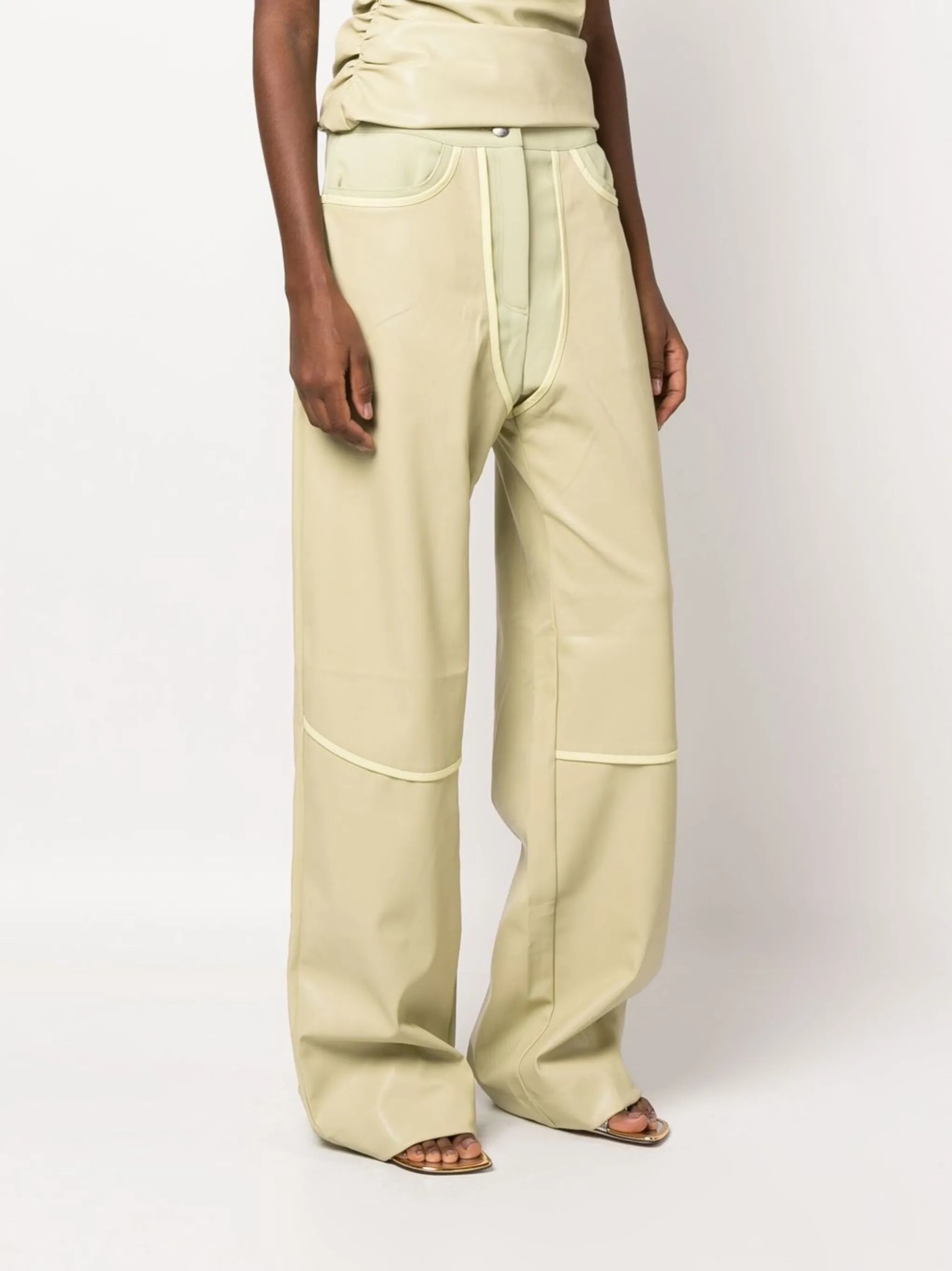 Rodeo seam-detail straight-leg jeans
