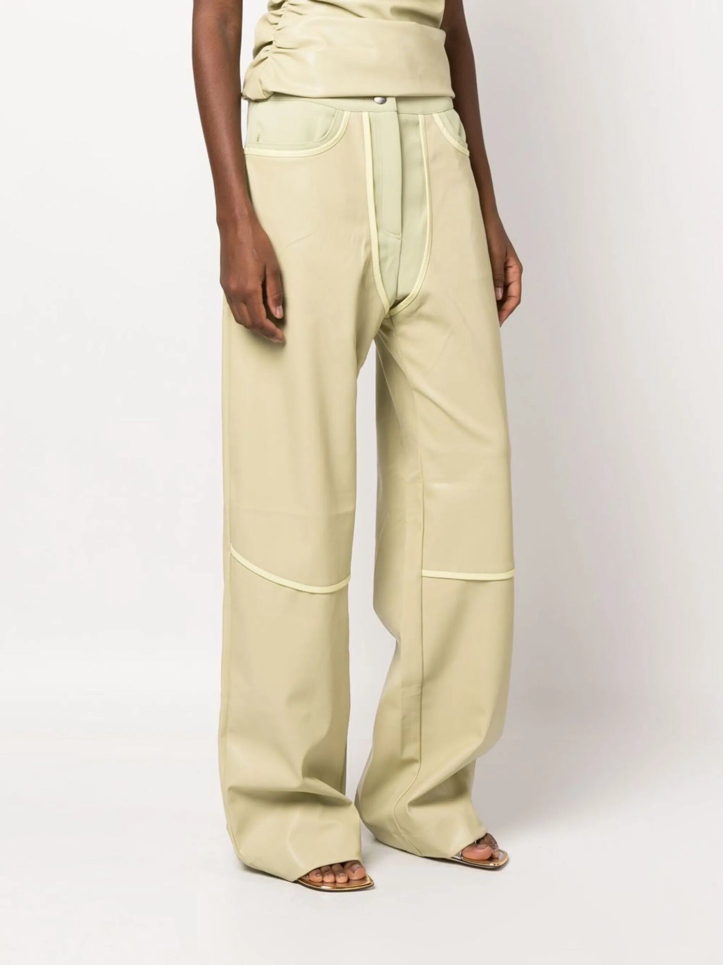 Rodeo seam-detail straight-leg jeans