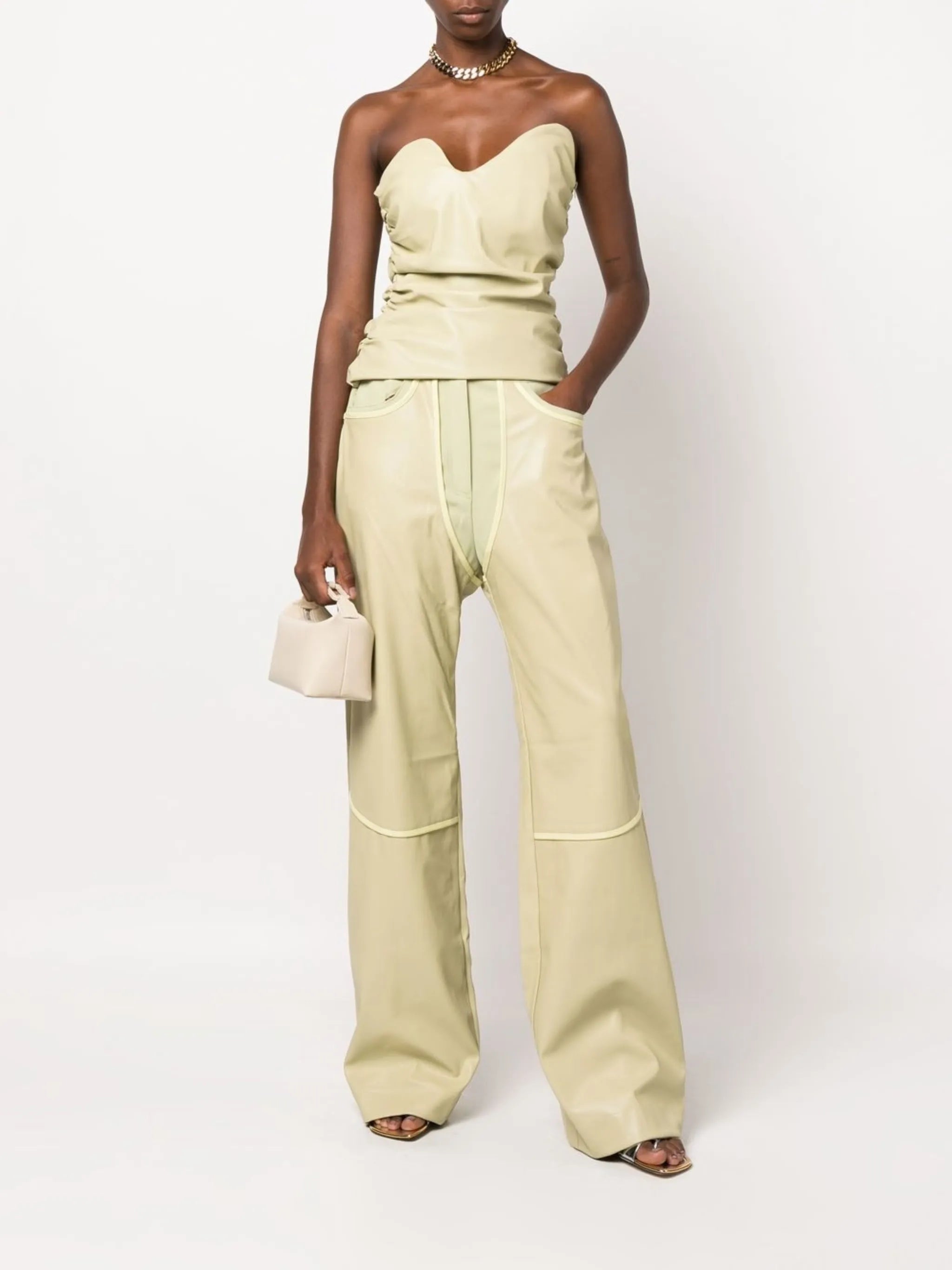 Rodeo seam-detail straight-leg jeans