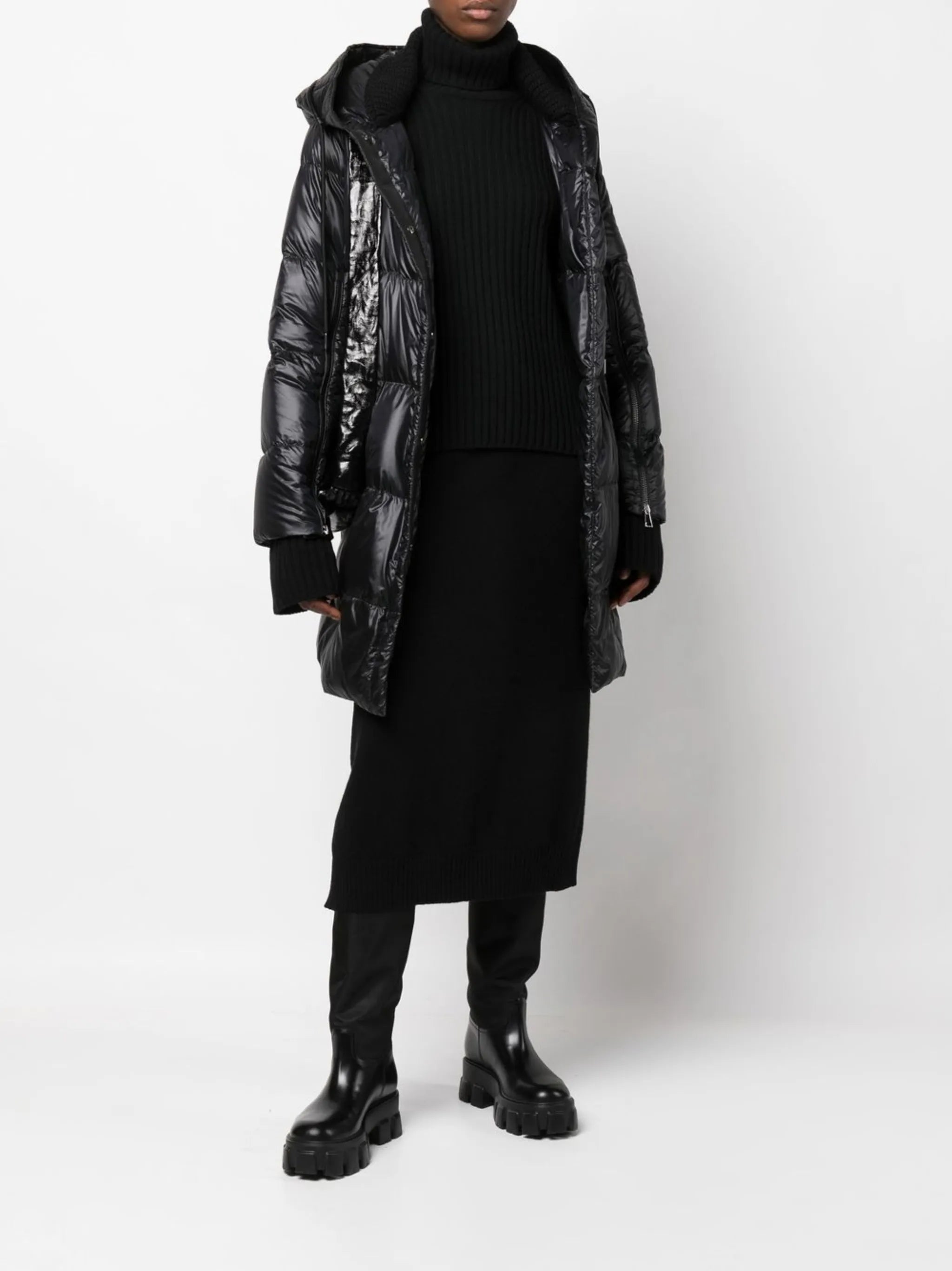 knitted straight skirt