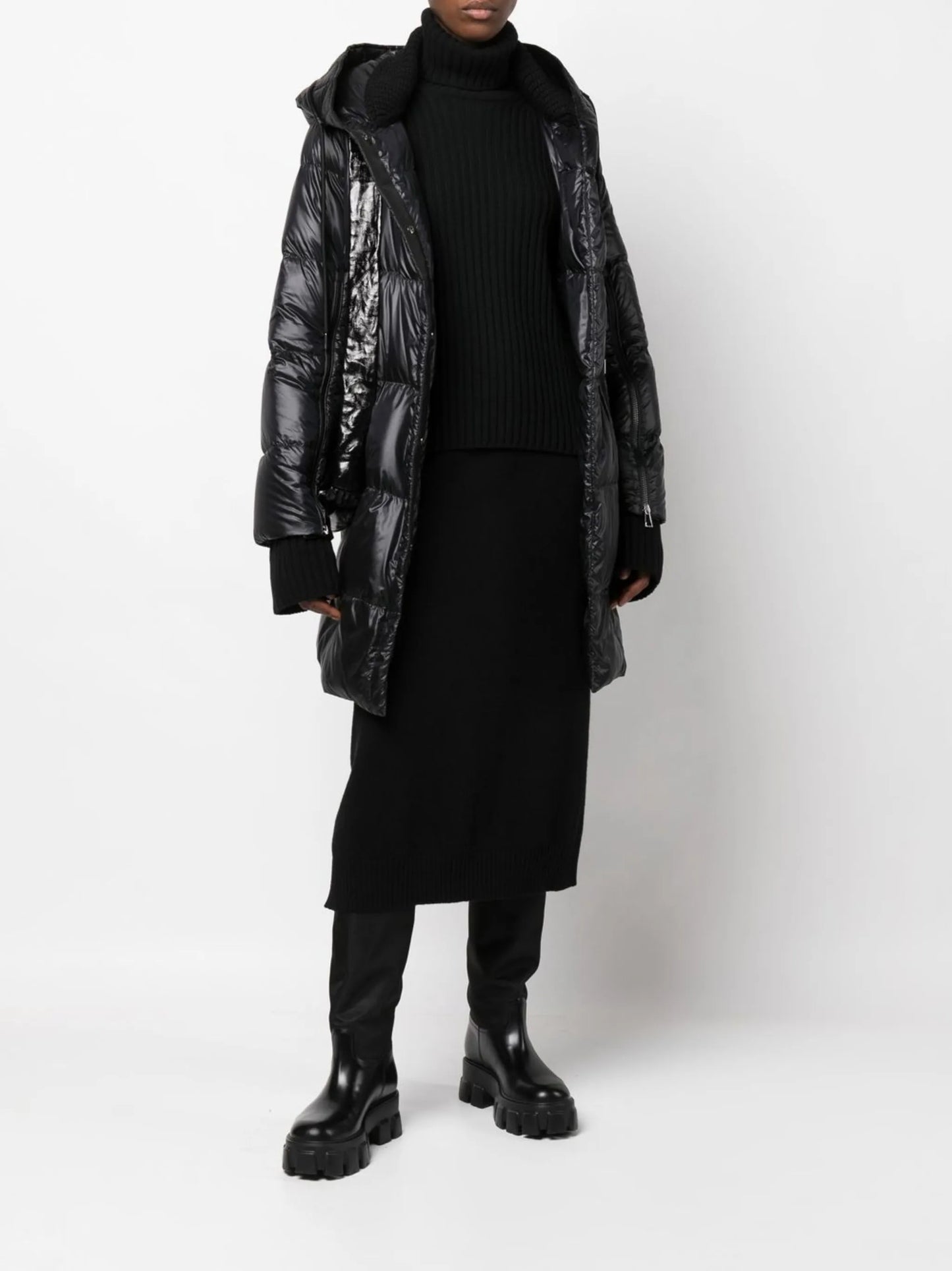 knitted straight skirt