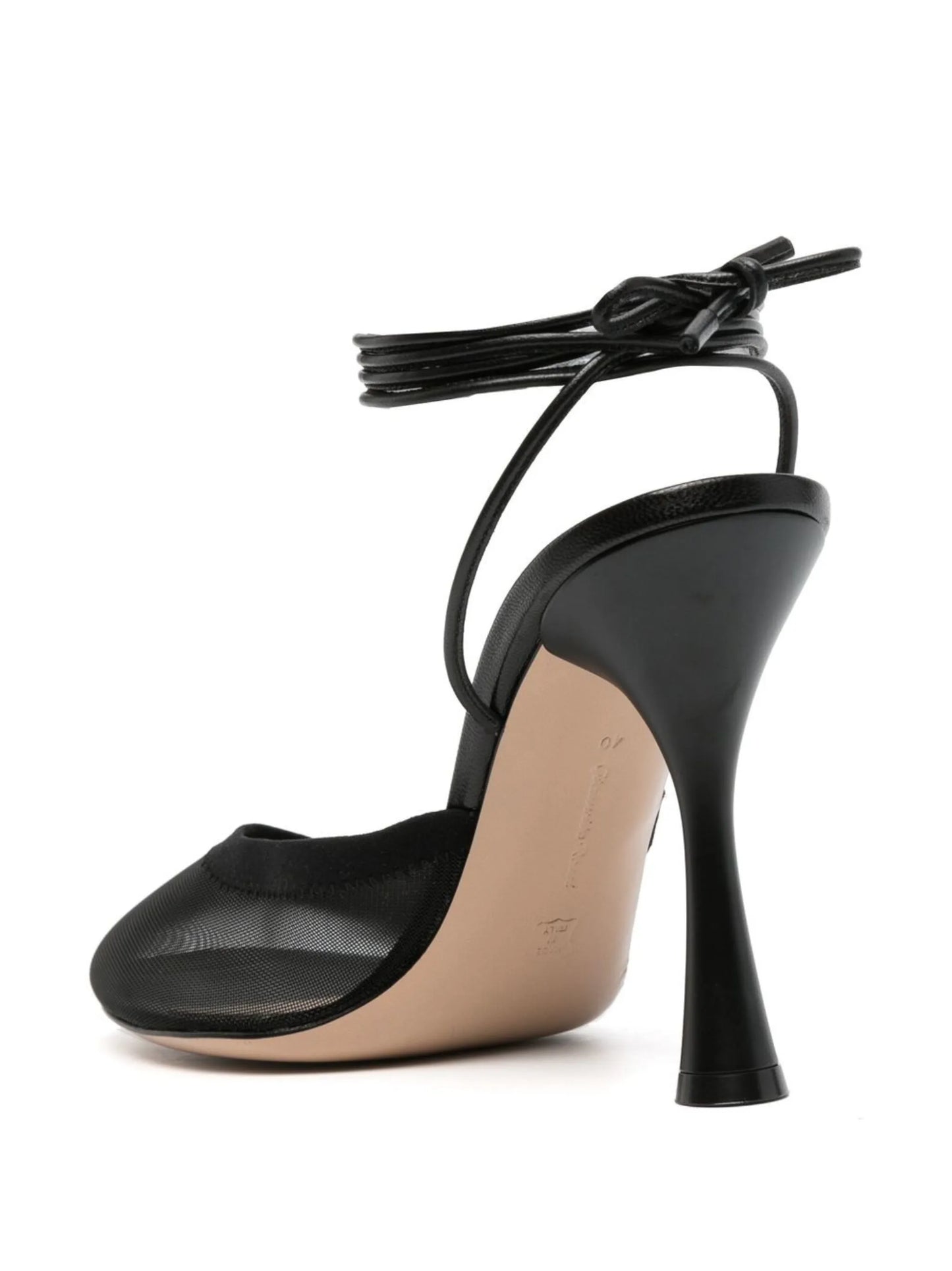 strap-detail round-toe pumps