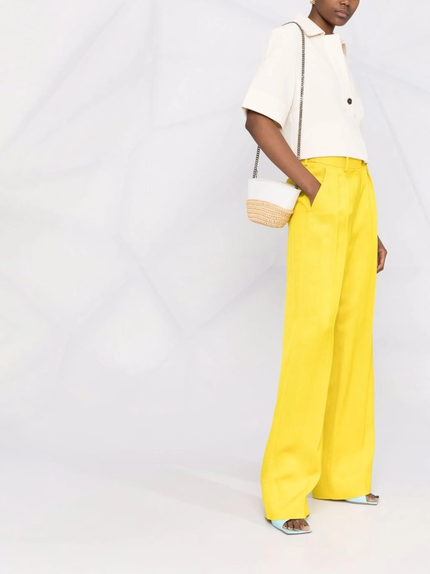 interwoven chain-link crossbody bag