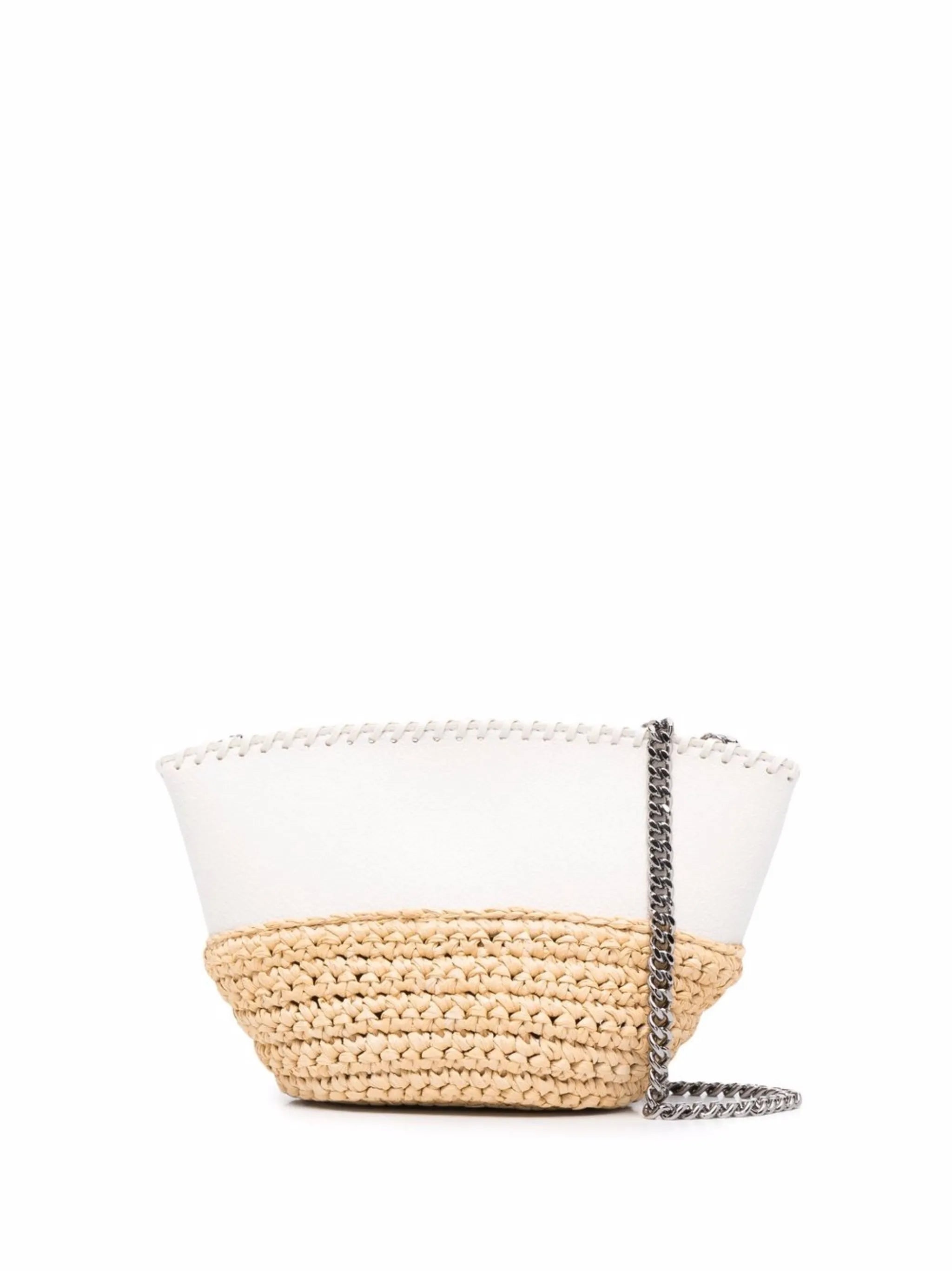 interwoven chain-link crossbody bag
