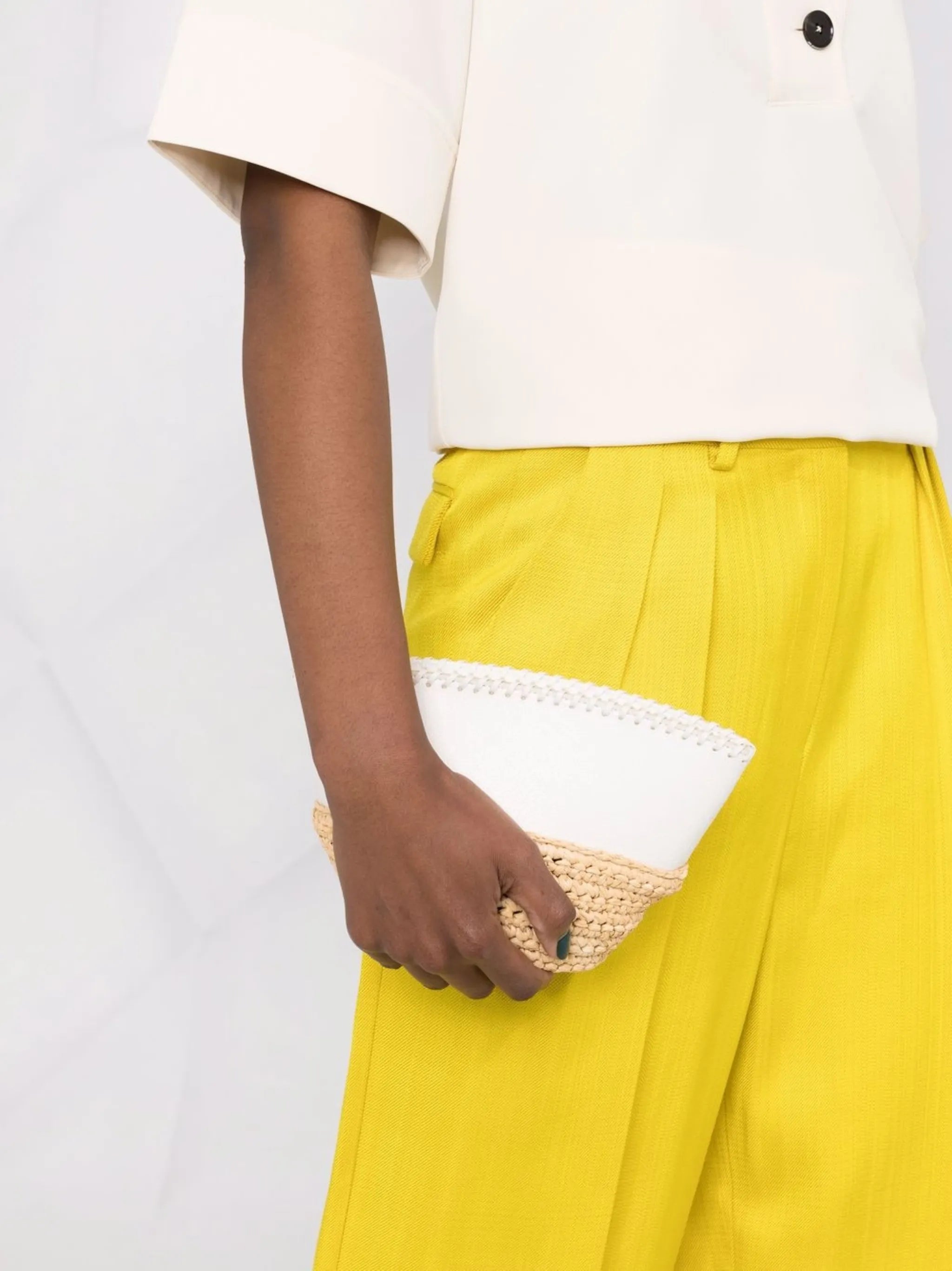 interwoven chain-link crossbody bag