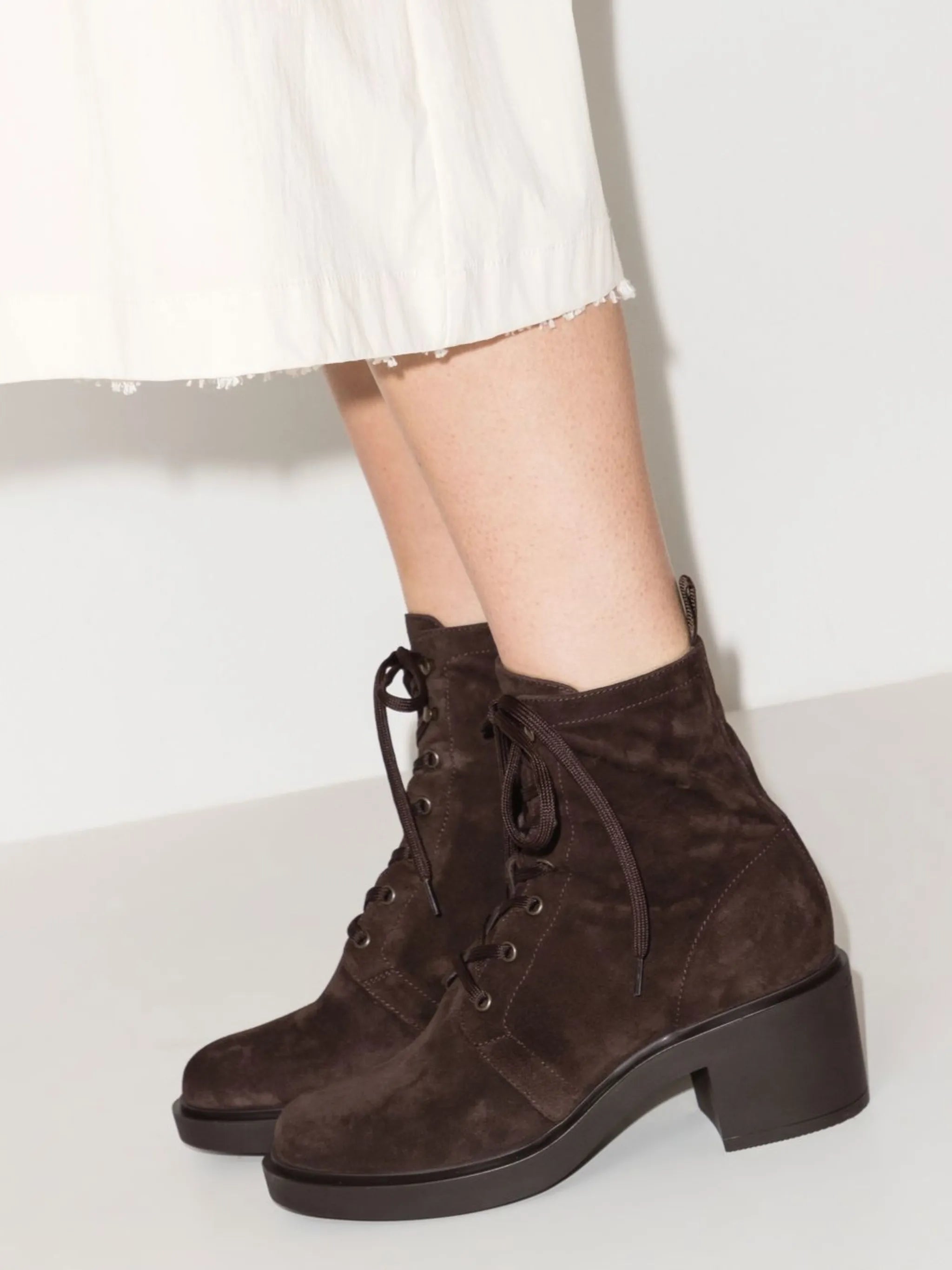 Foster 45mm suede lace-up boots