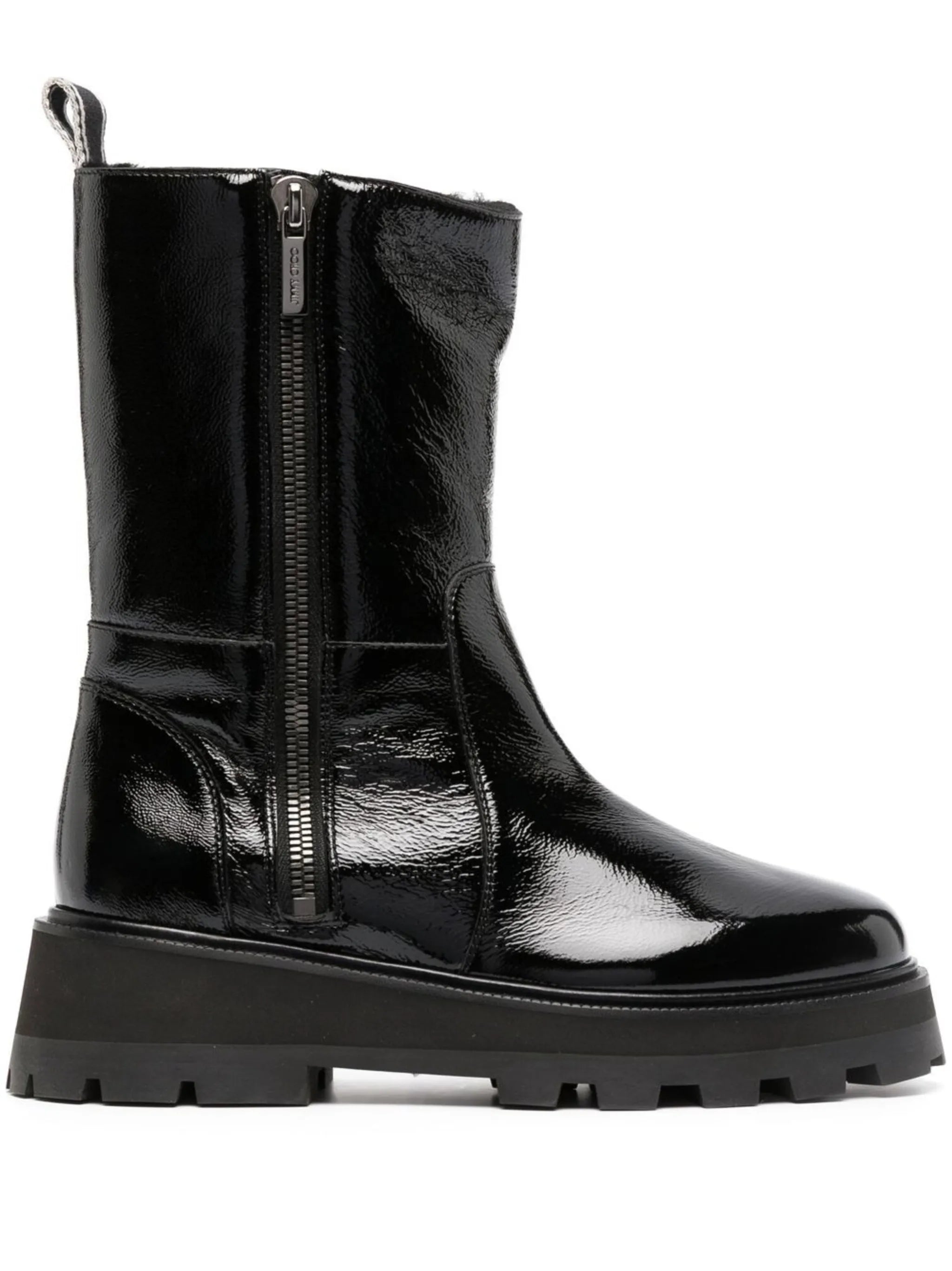 Bayu high-shine ankle boots