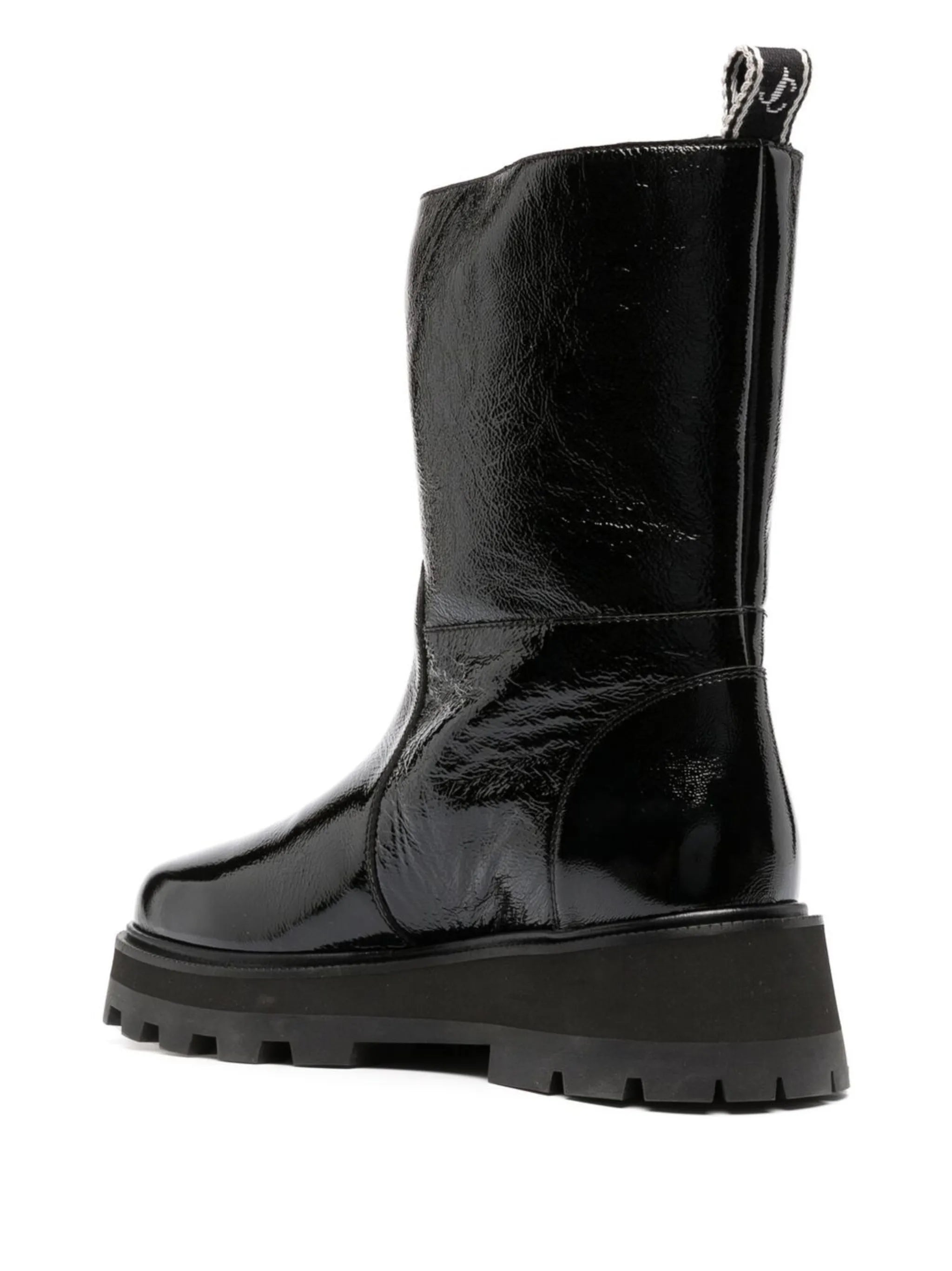 Bayu high-shine ankle boots