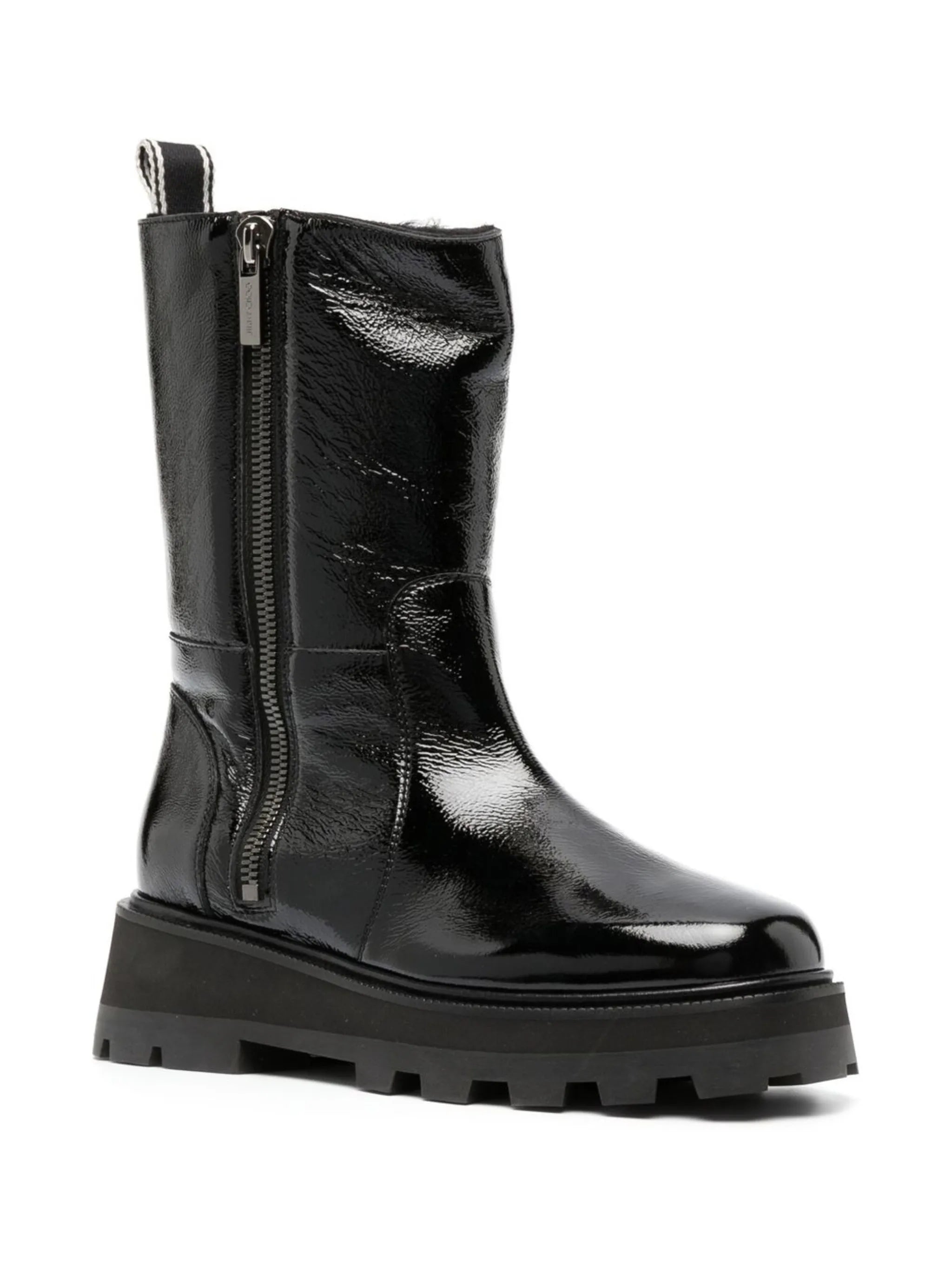 Bayu high-shine ankle boots
