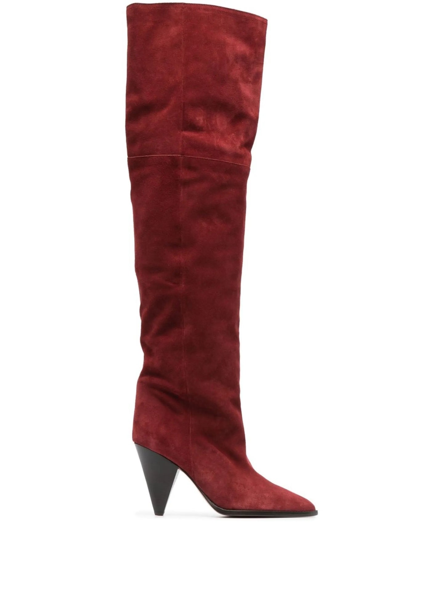 Riria 90mm suede knee boots