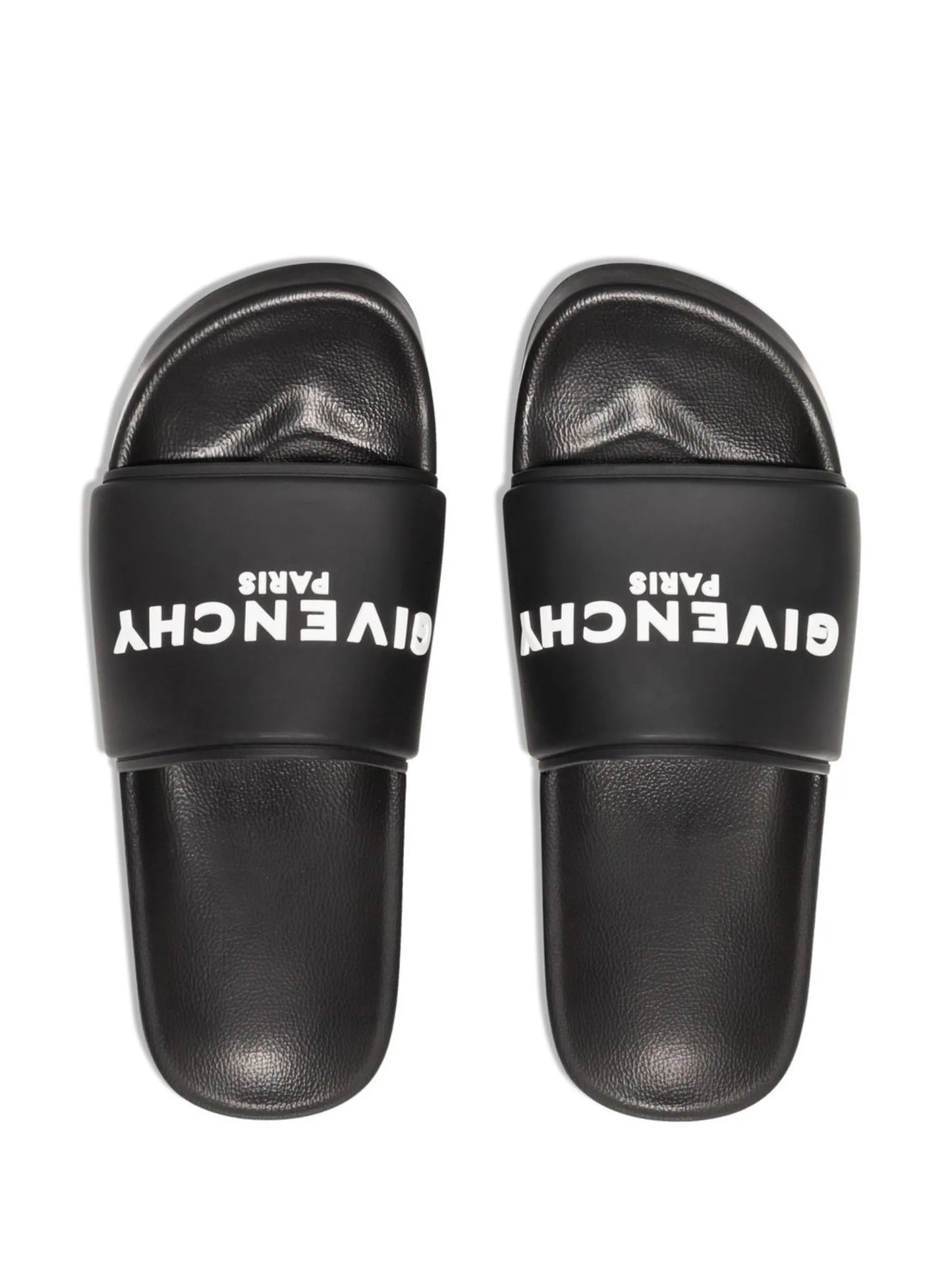 logo-embellished flatform slides