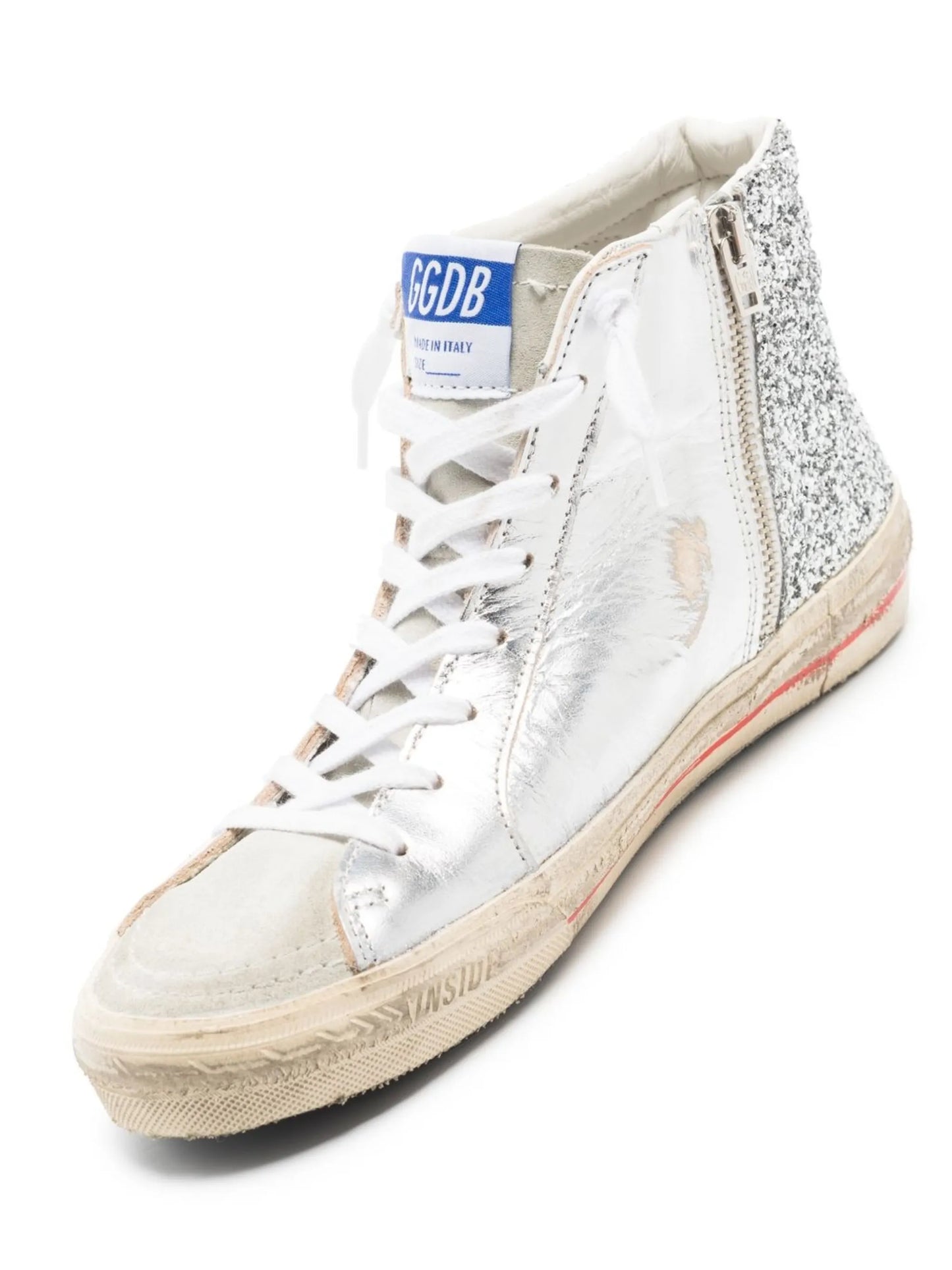 logo-patch lace-up sneakers