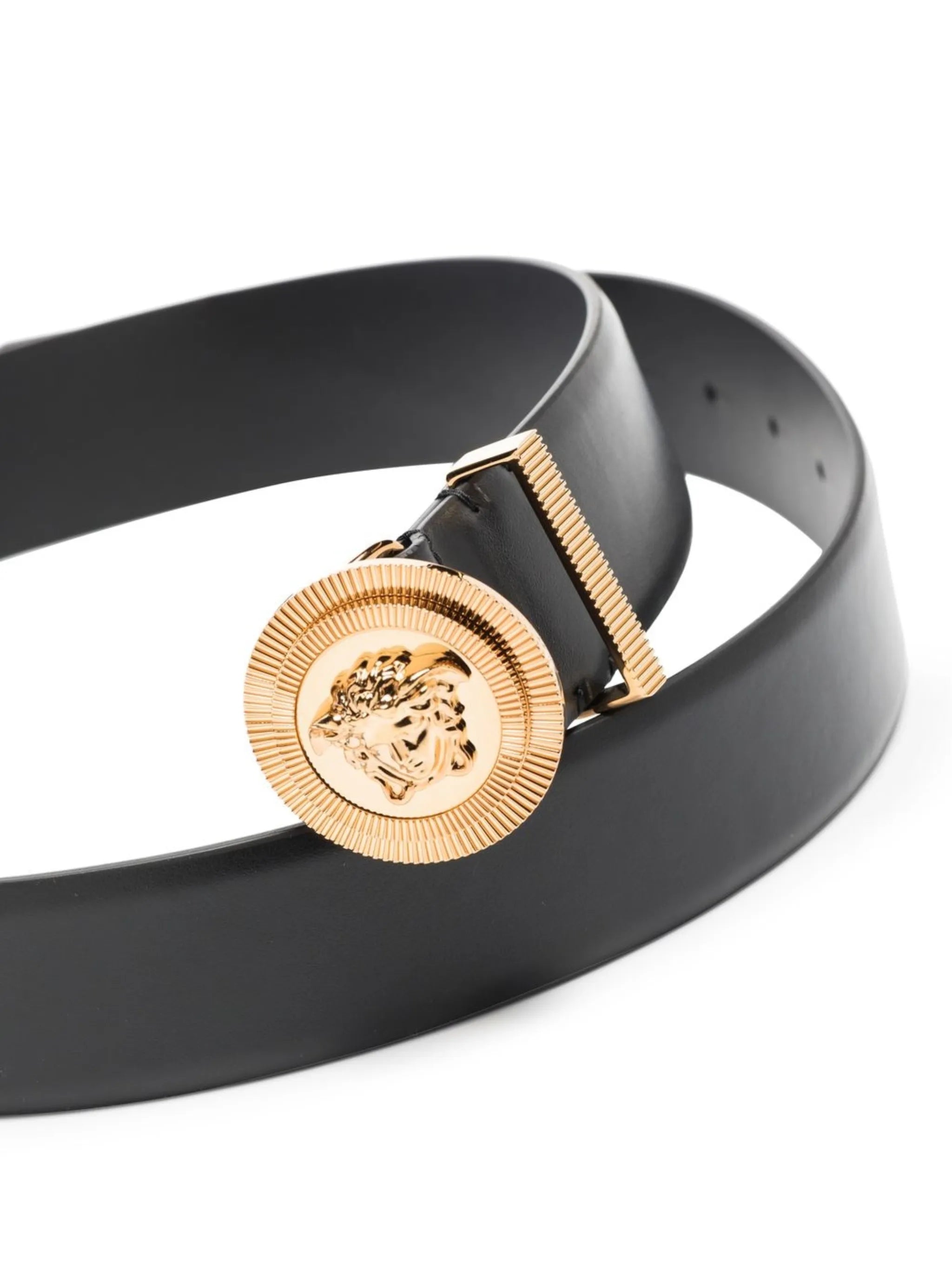 Medusa Biggie leather belt