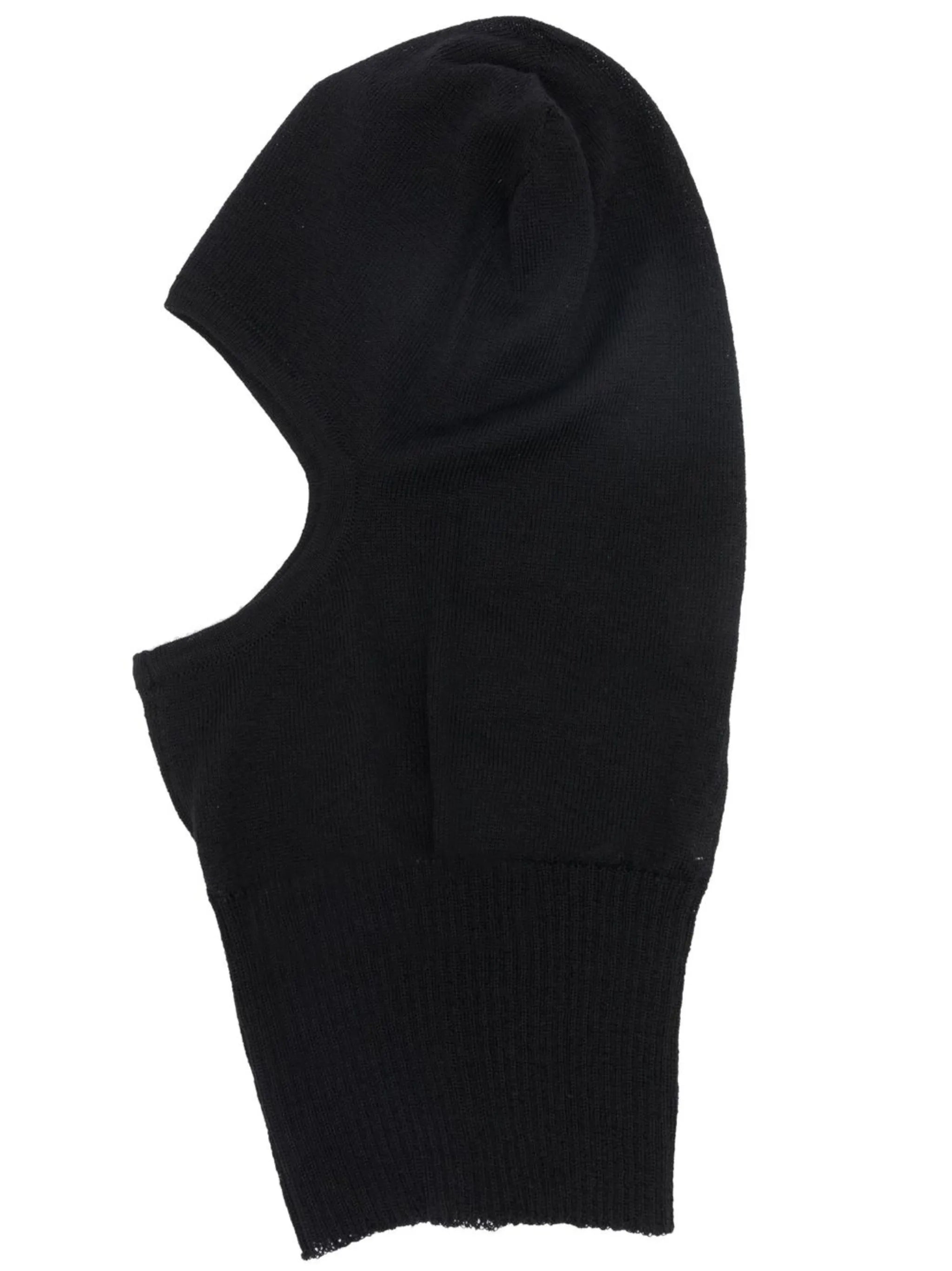 distressed-effect knitted balaclava
