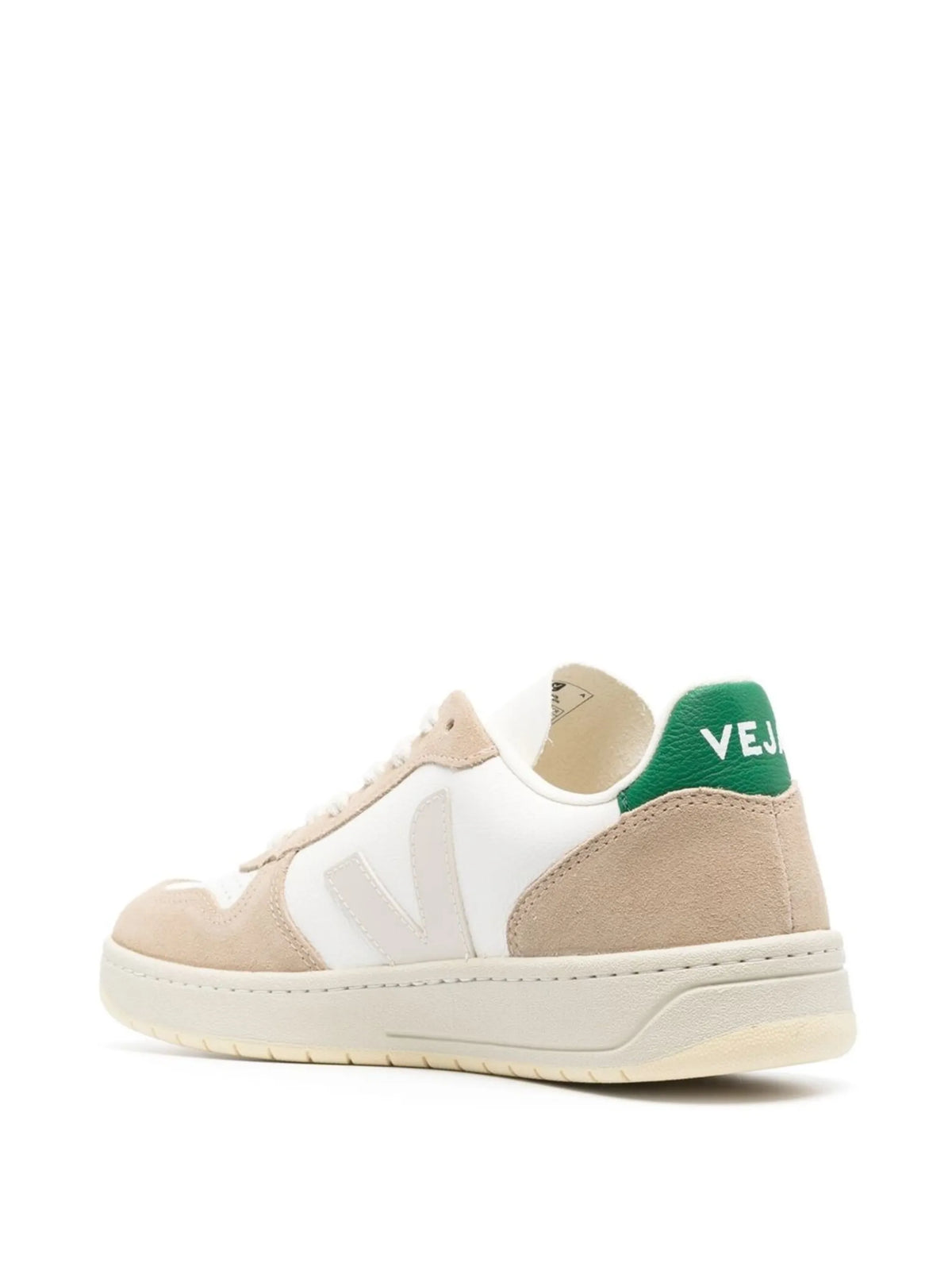 V-10 panelled lace-up sneakers