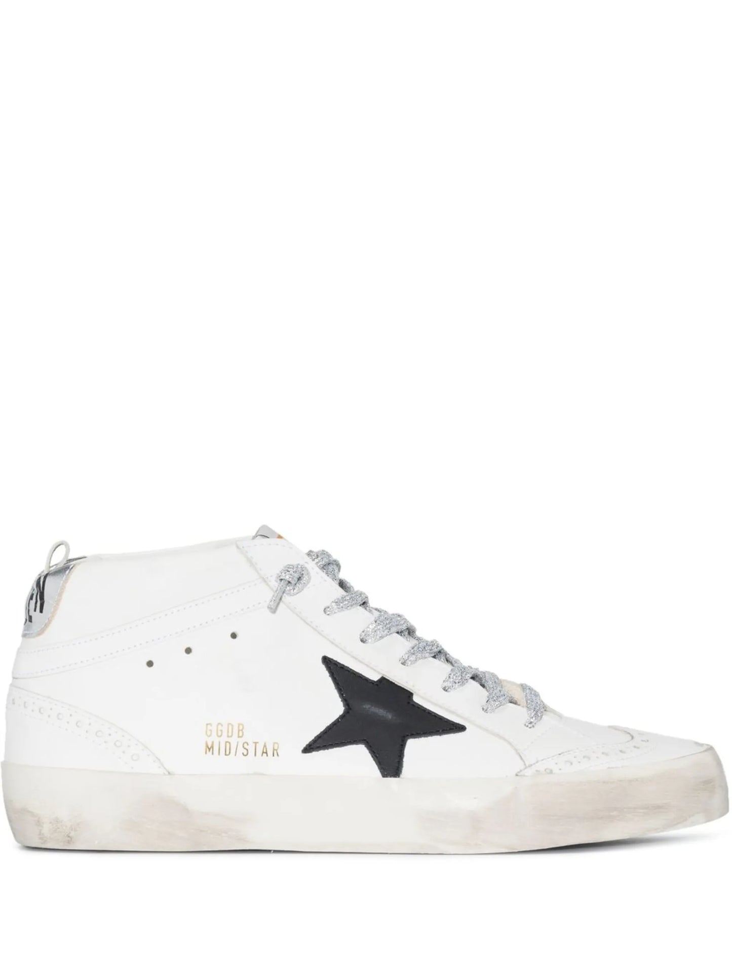 star-patch lace-up sneakers