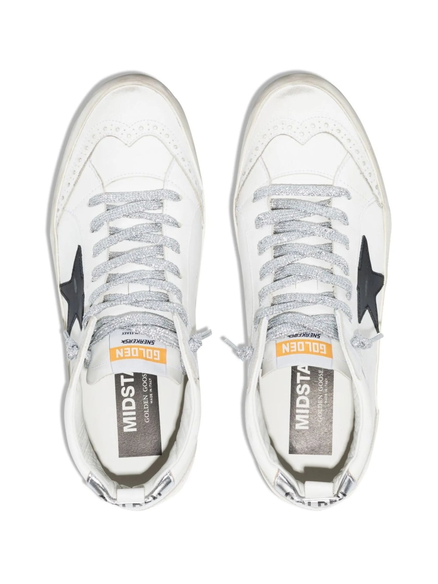 star-patch lace-up sneakers