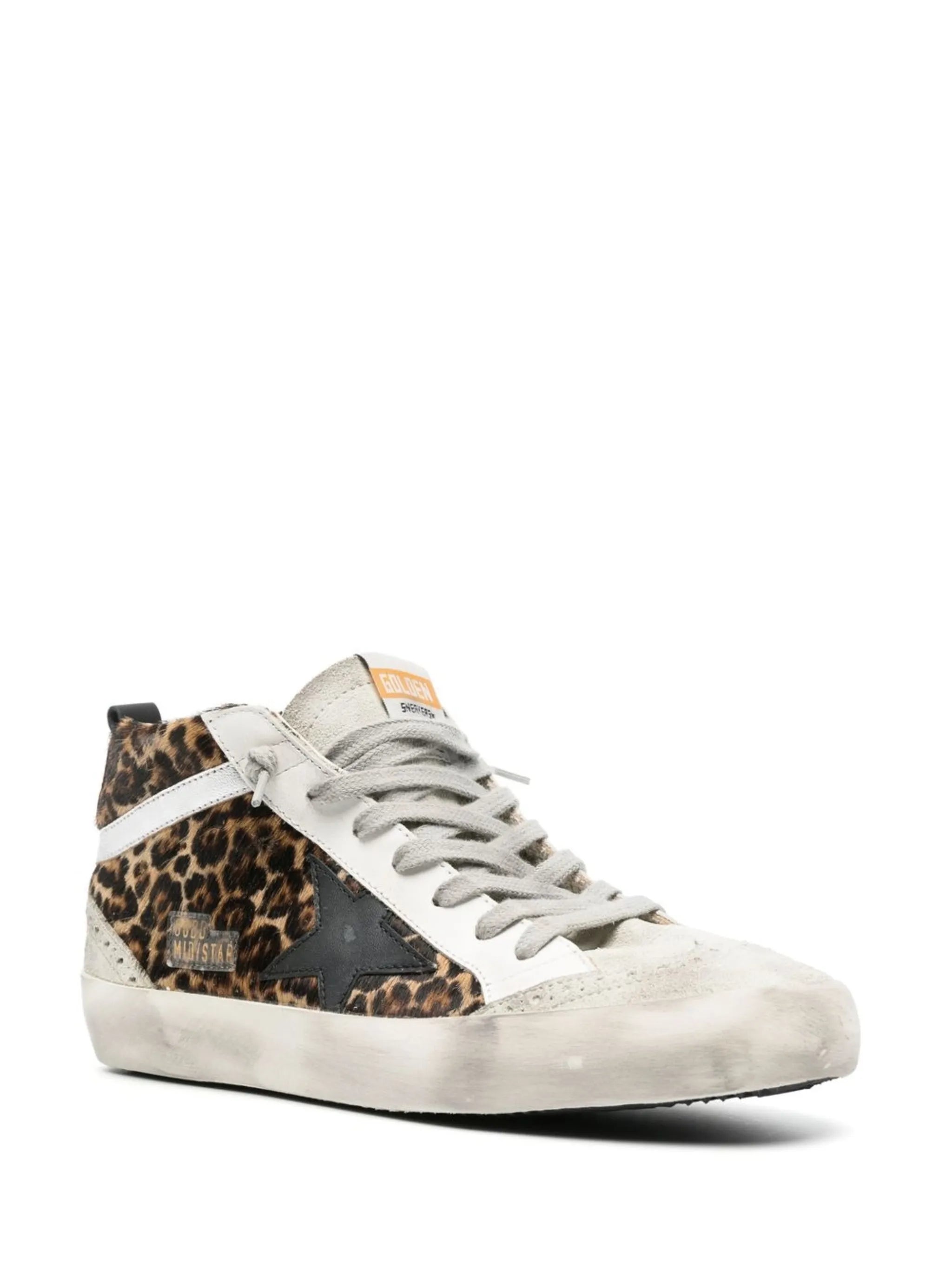 Mid Star leopard print sneakers