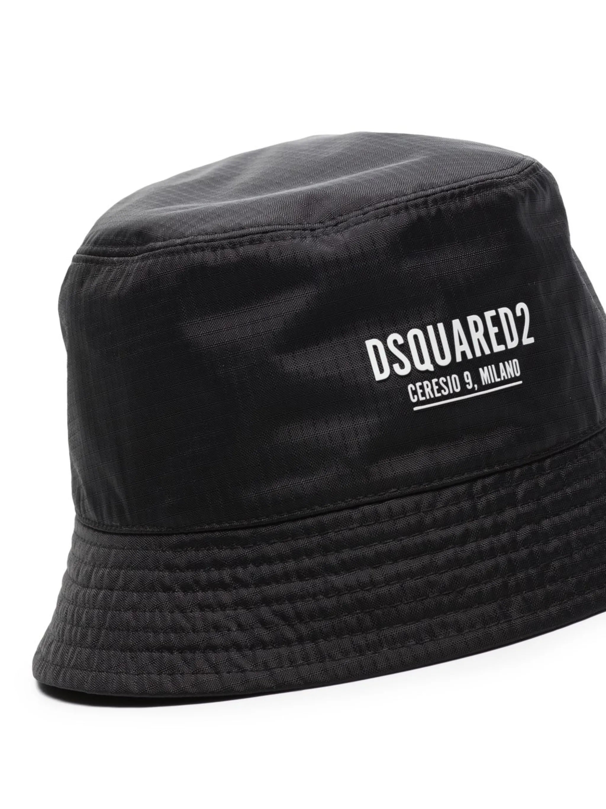 logo-print bucket hat